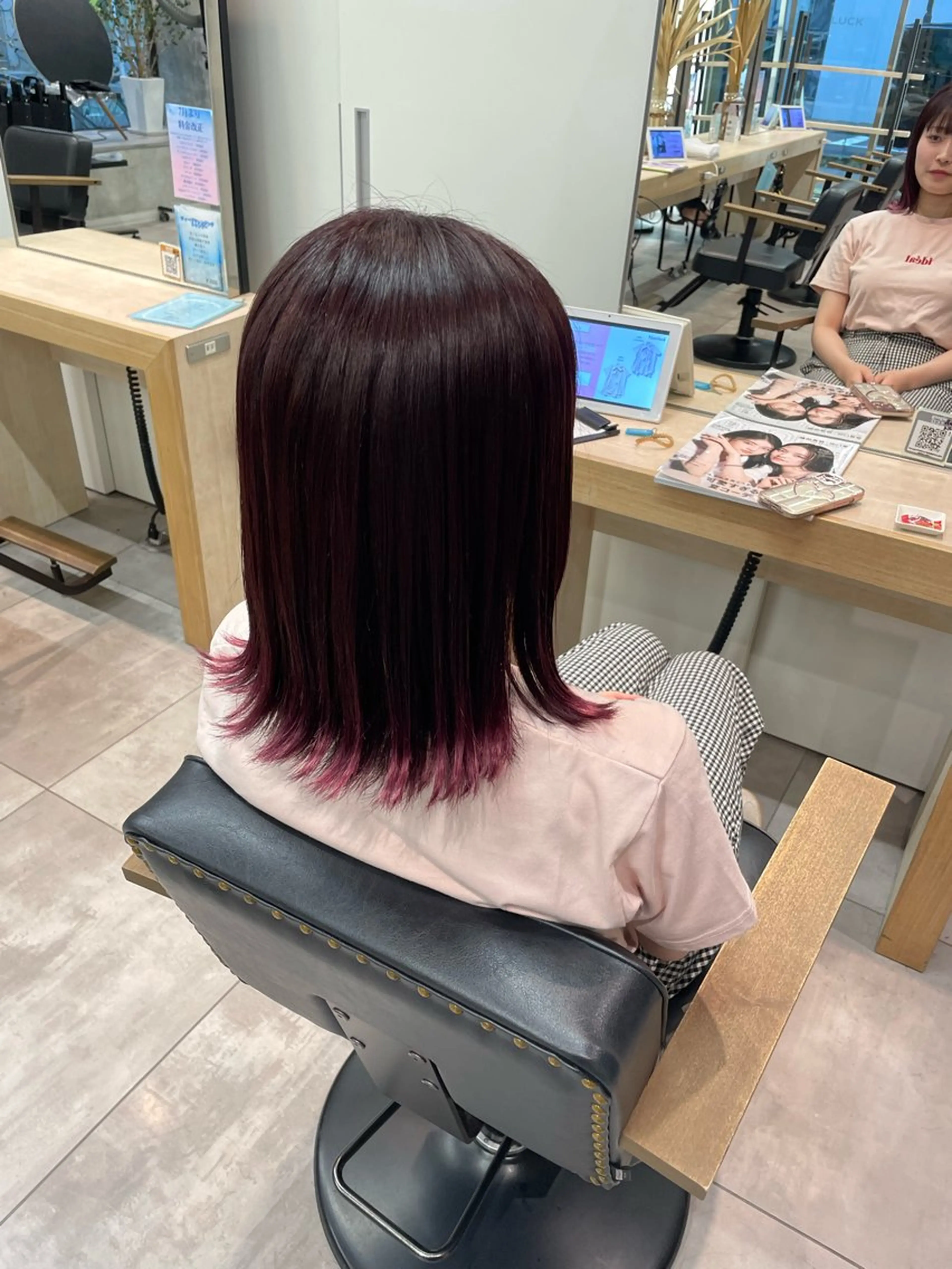 ミディアム カラー 透明感カラー×ヘア アレンジ🪽しおりのヘアスタイル