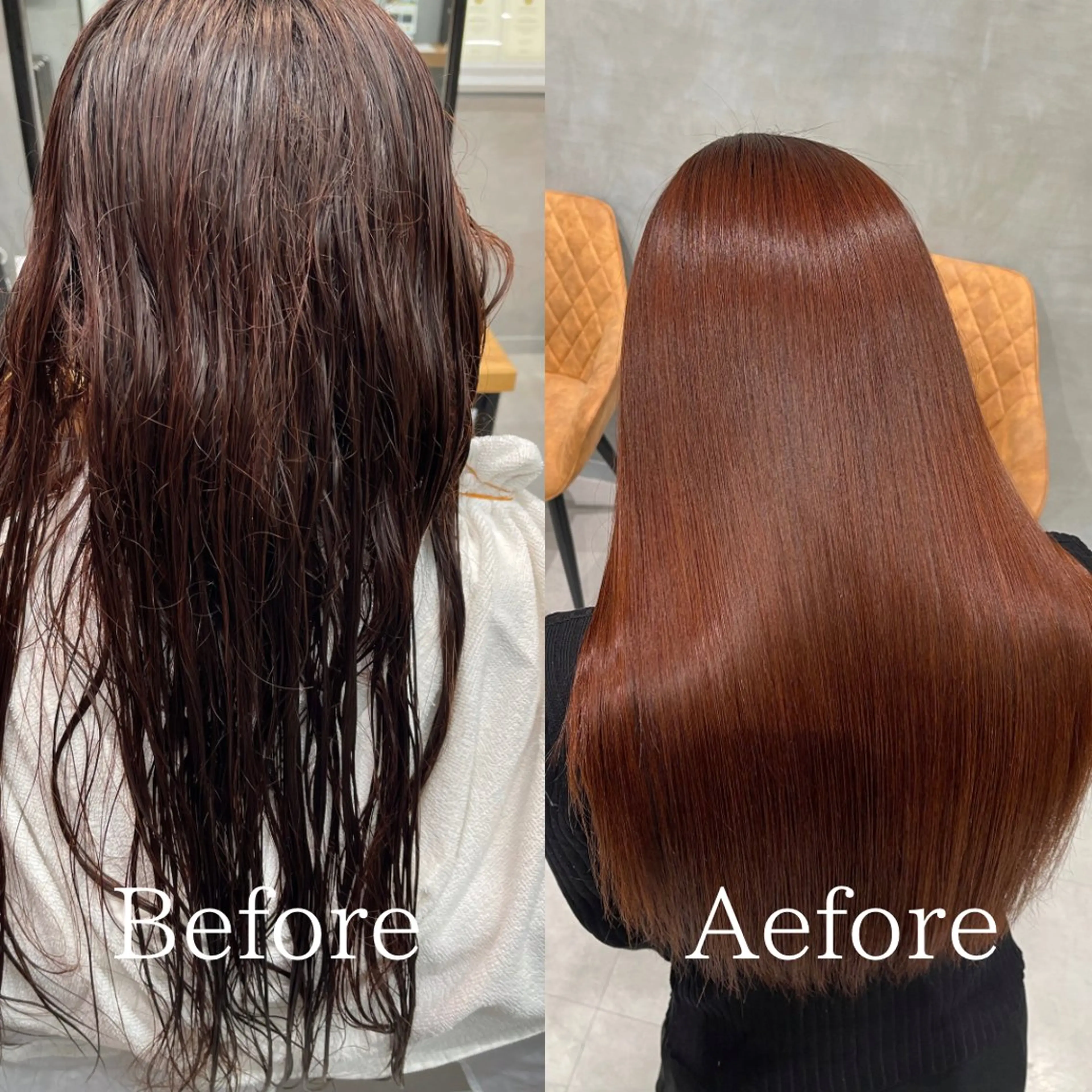 ロング くせ毛 縮毛矯正 縮毛矯正 charm《銀座》 ヘアセット/縮毛矯正のヘアスタイル