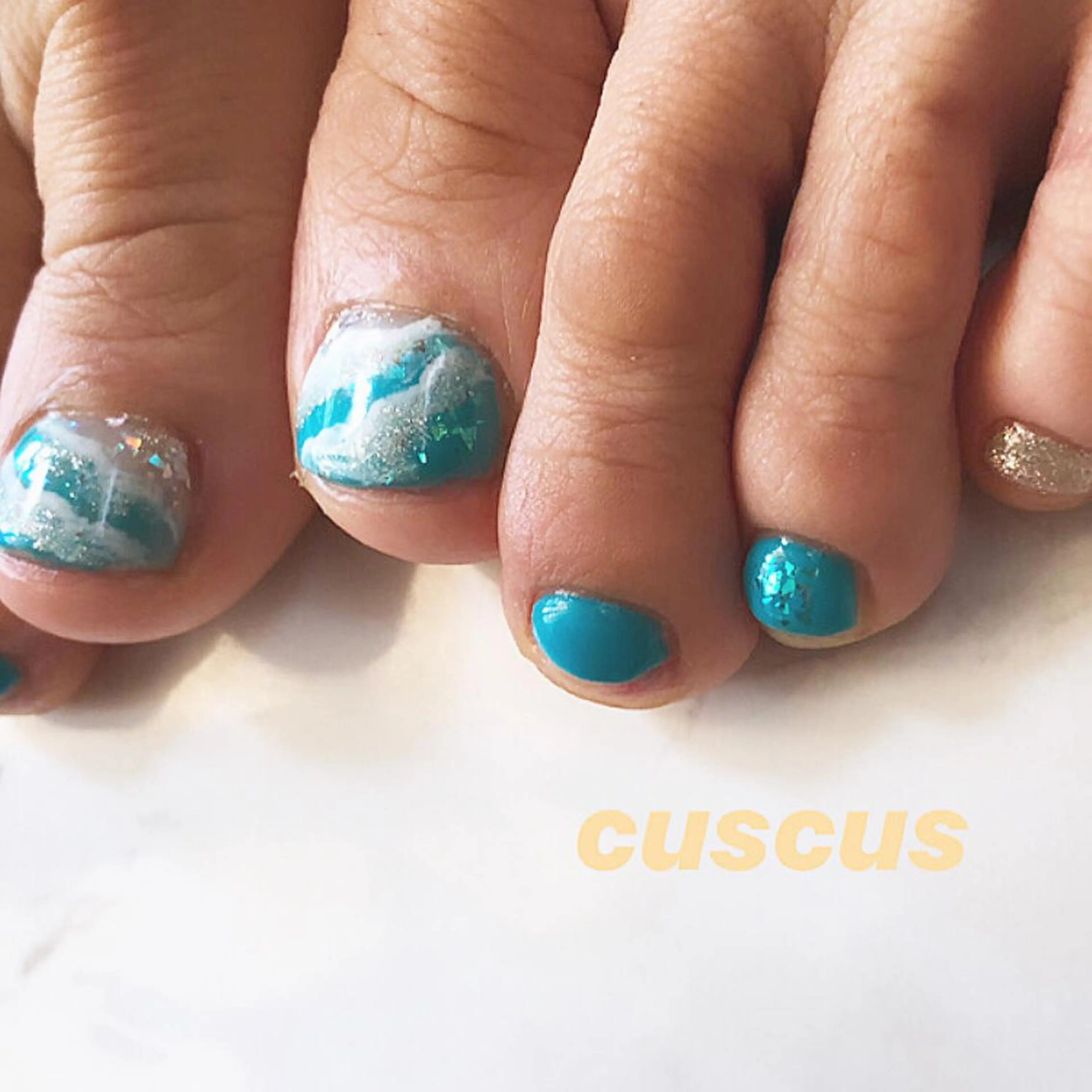 ネイル フットネイル ＣＵＳＣＵＳ …ｔ.akiのネイルデザイン