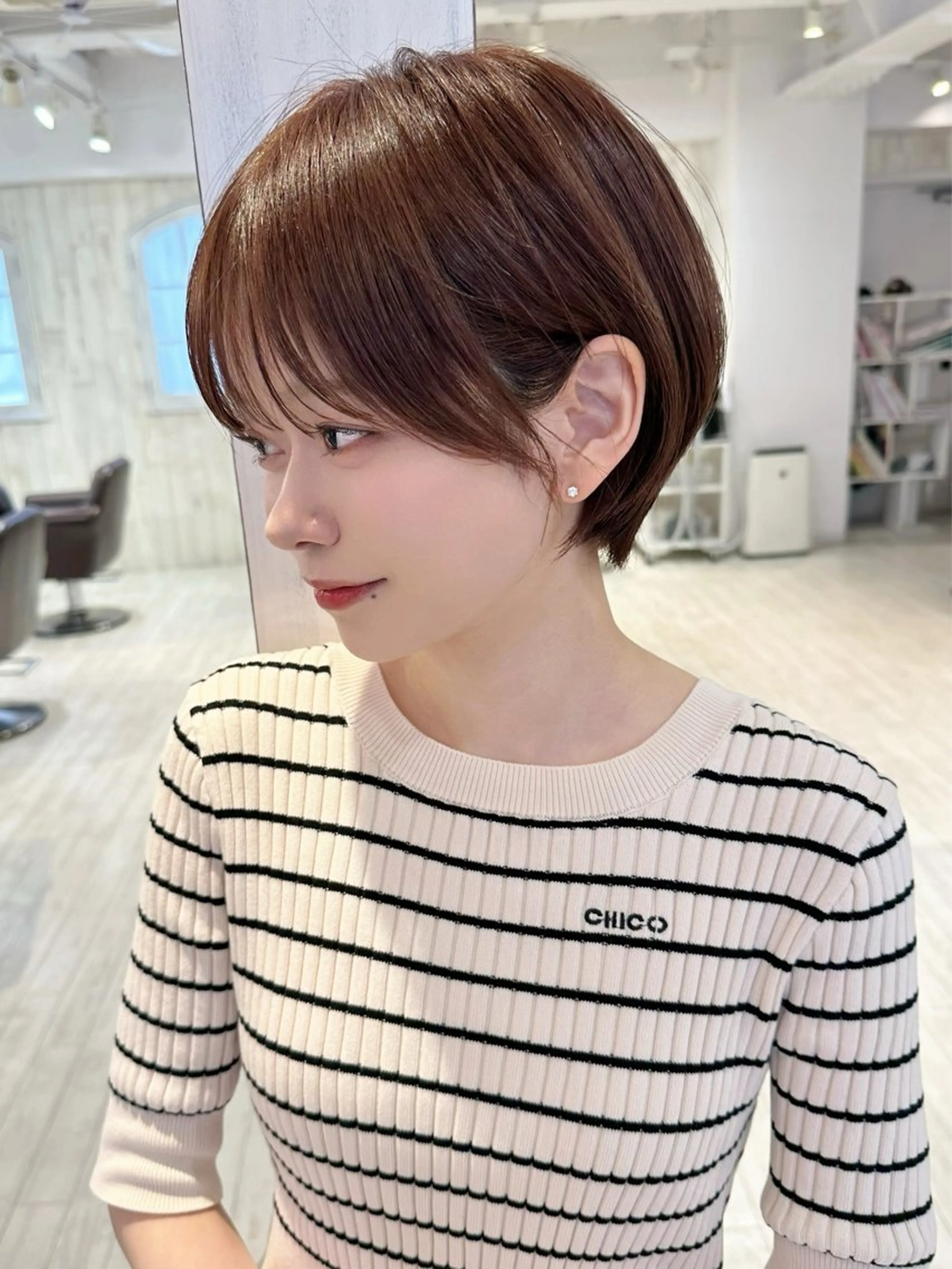 ショート カット トリートメント 縮毛矯正/ショート/ レイヤー/畑中正敏のヘアスタイル