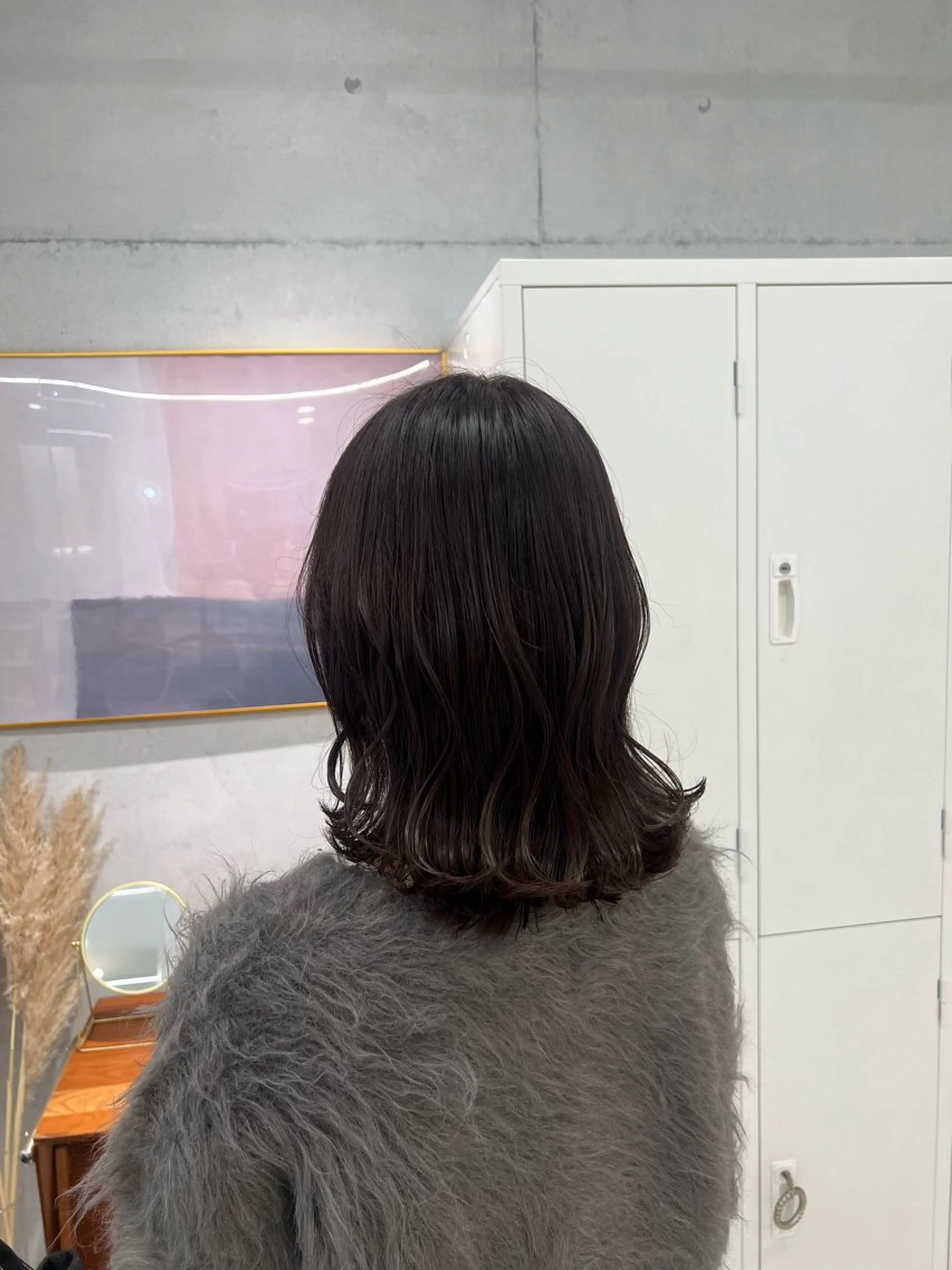 ミディアム カラー ブリーチ 透明感カラー グレージュ ラベンダーカラー ラベンダーグレージュ カット ヘアカラー トリートメント 韓国ヘア☁️ mitsukiのヘアスタイル