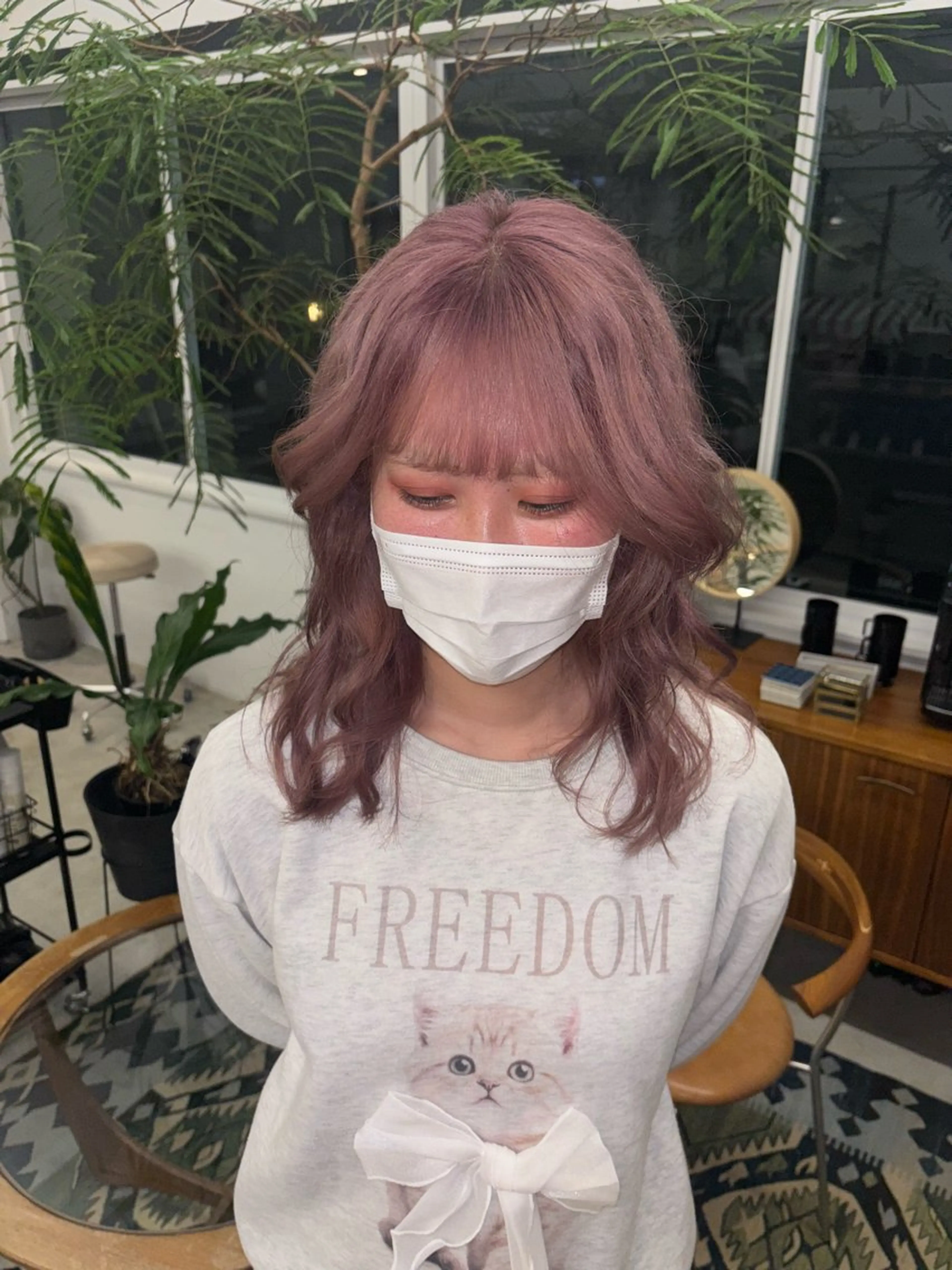 カラー ピンクカラー sora ★★彡のヘアスタイル