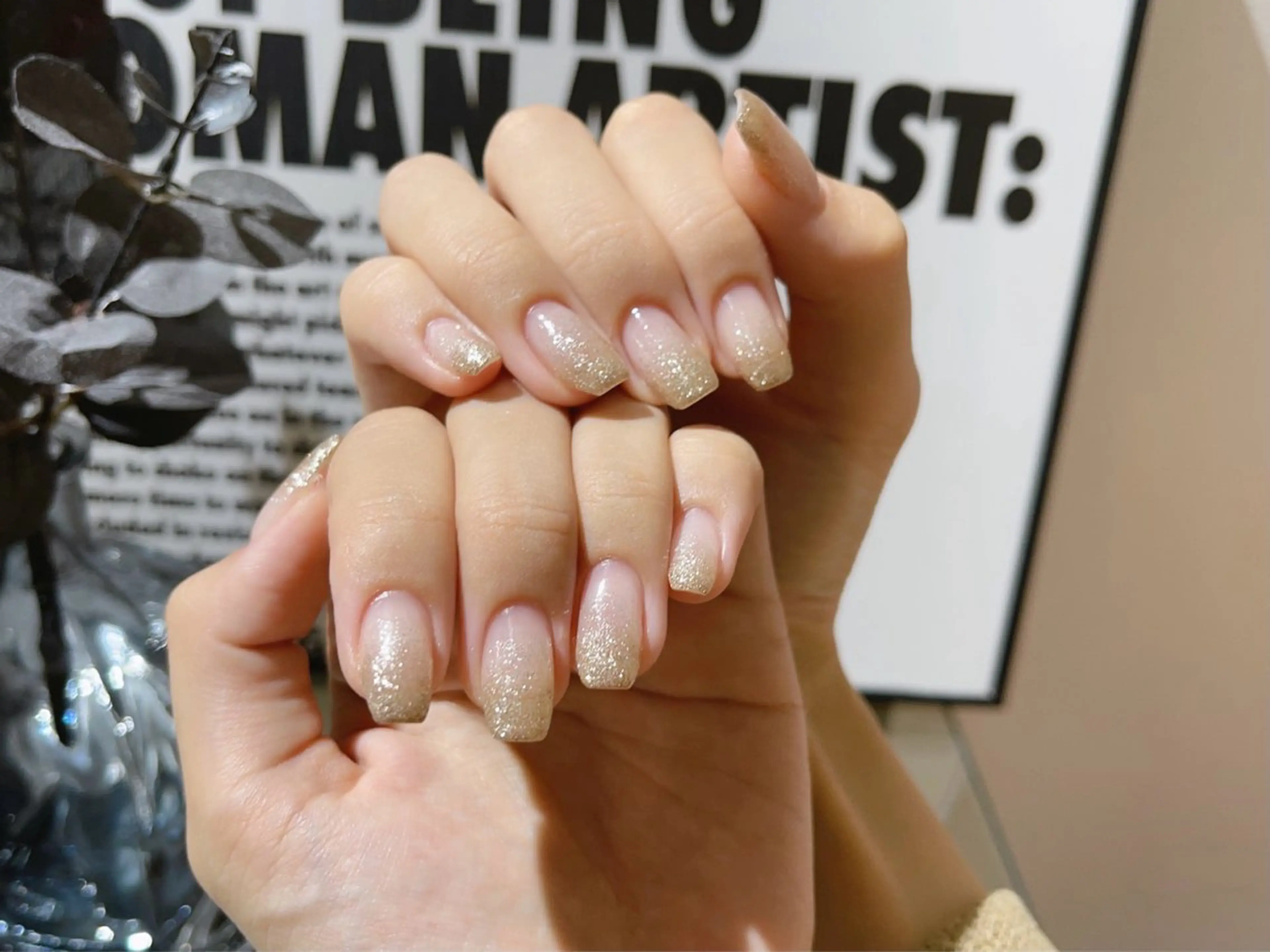 ネイル アートネイル フラッシュネイル フレンチネイル ガラスフレンチ グラデーション M2beauty Renaのネイルデザイン