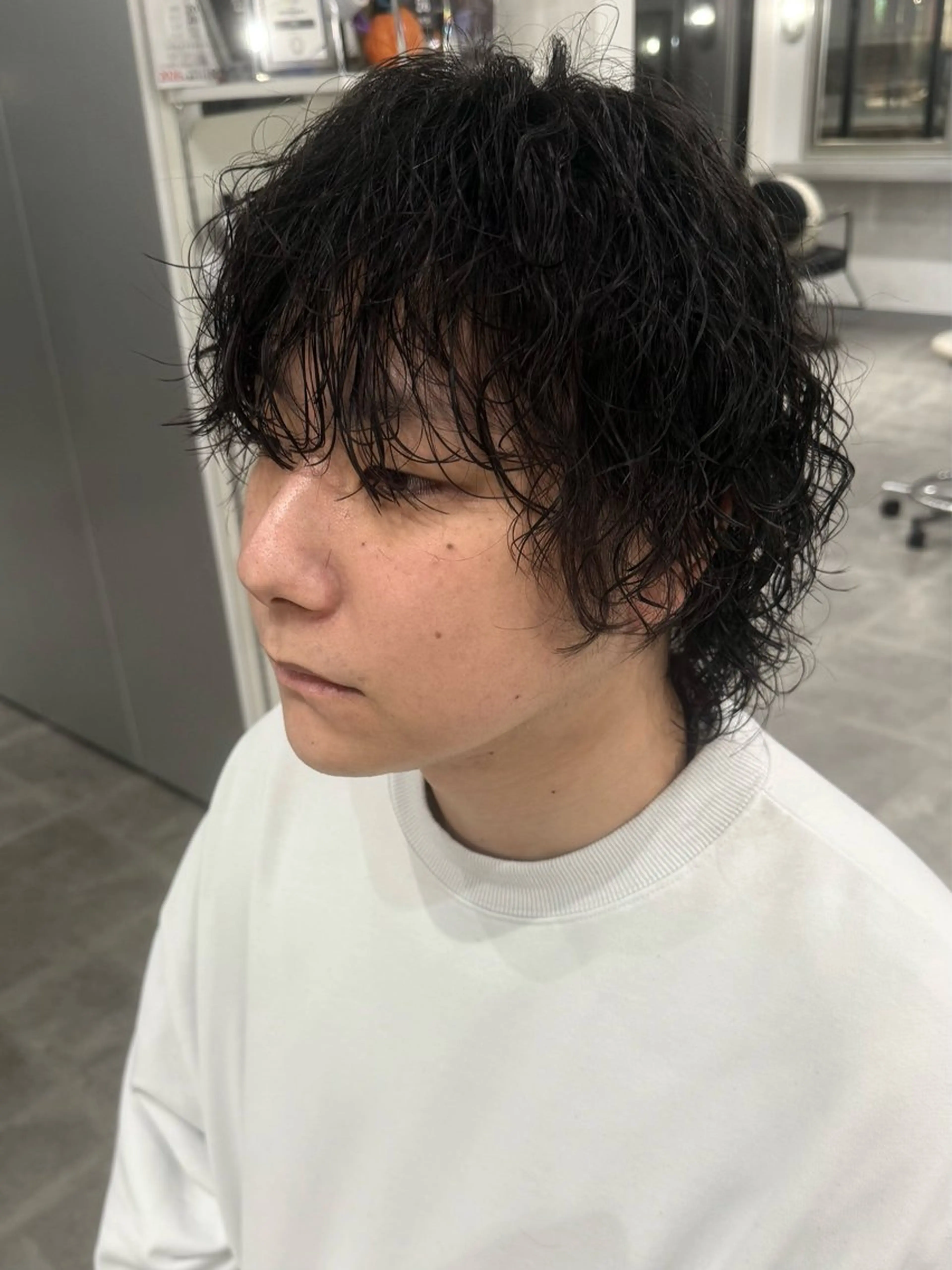 ショート パーマ ウルフカット 篠崎 佑季のヘアスタイル