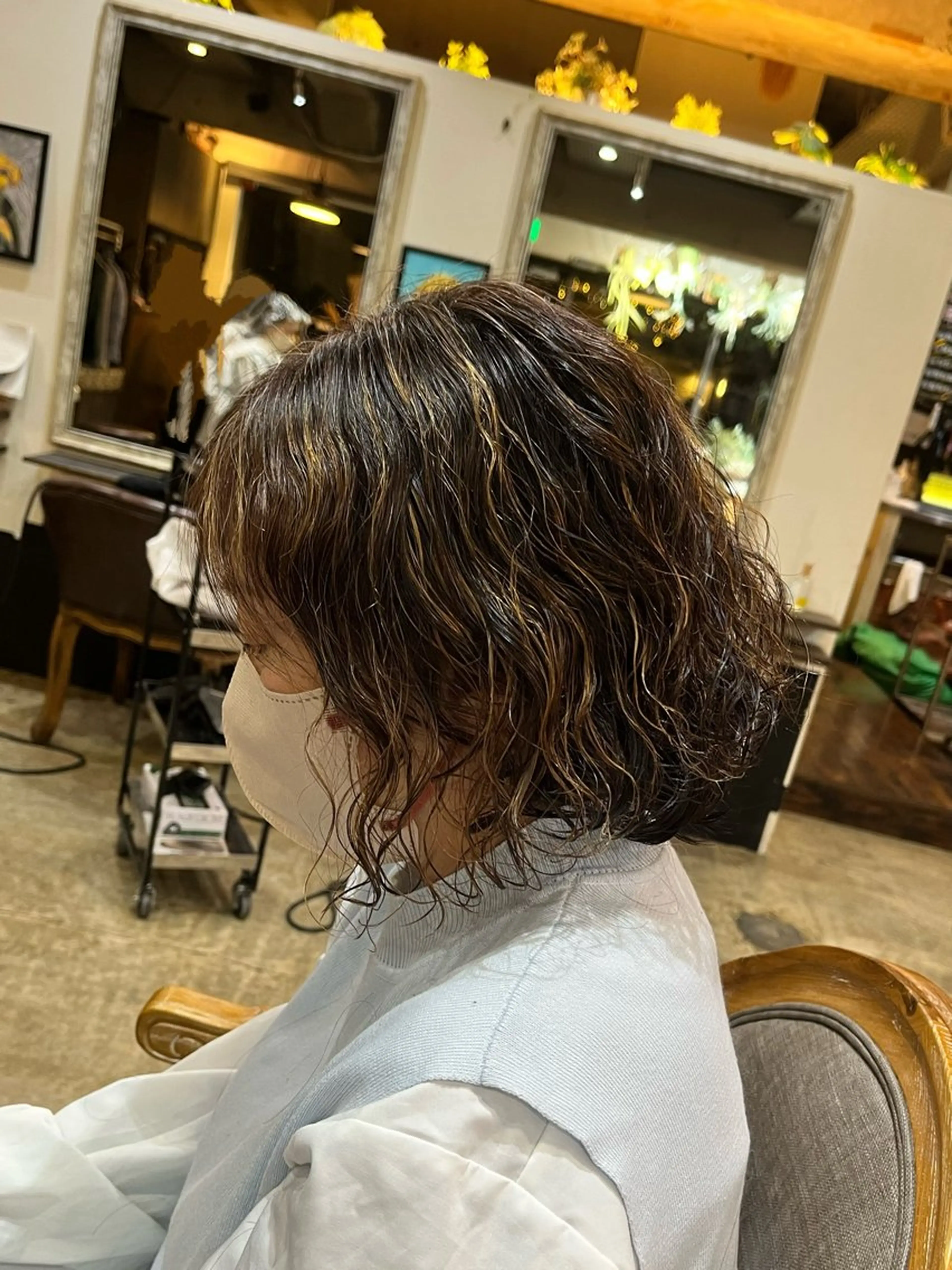 ショート パーマ カット パーマ 松原 樹里のヘアスタイル