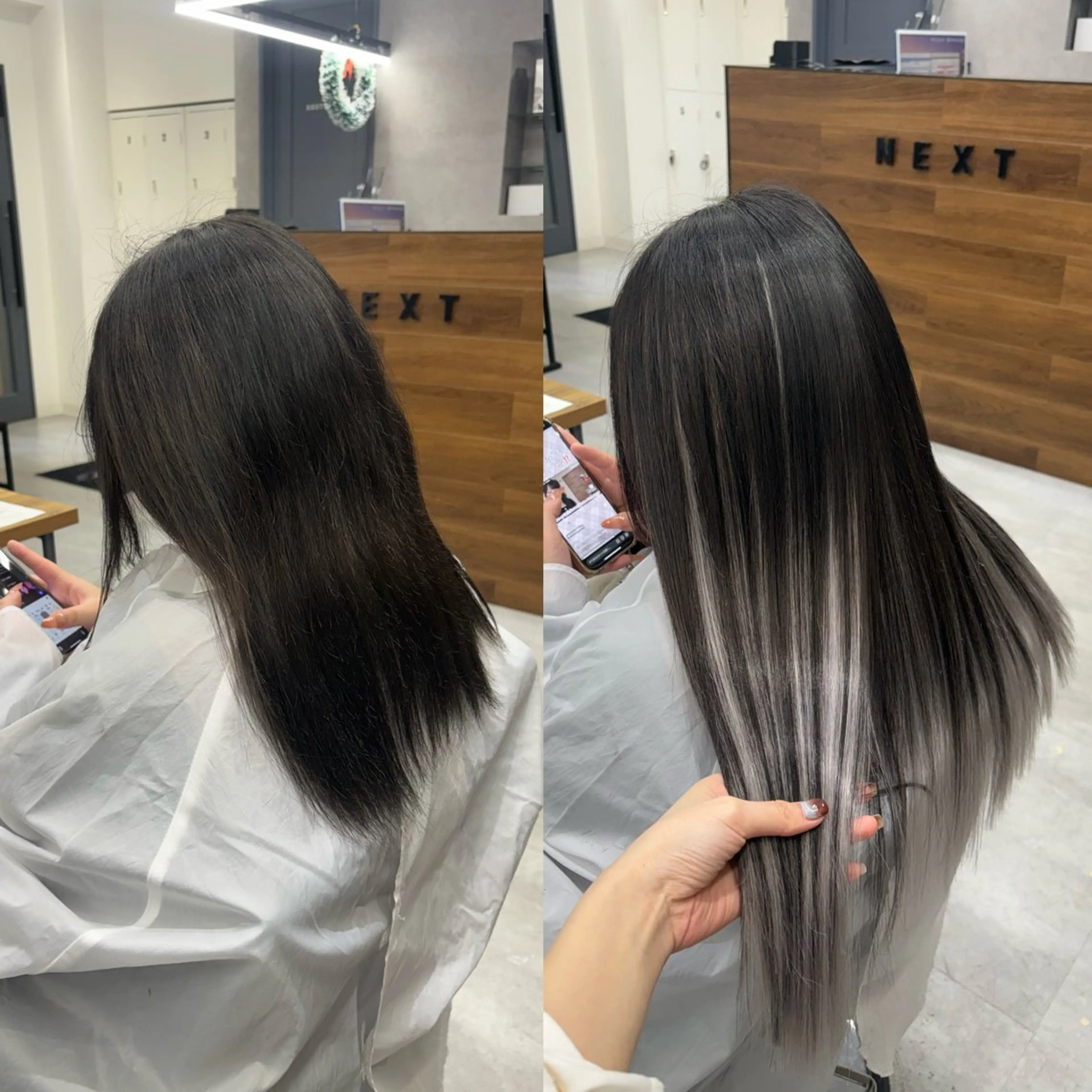 エクステ ENA💗NEXT /ハイトーンエクステのヘアスタイル