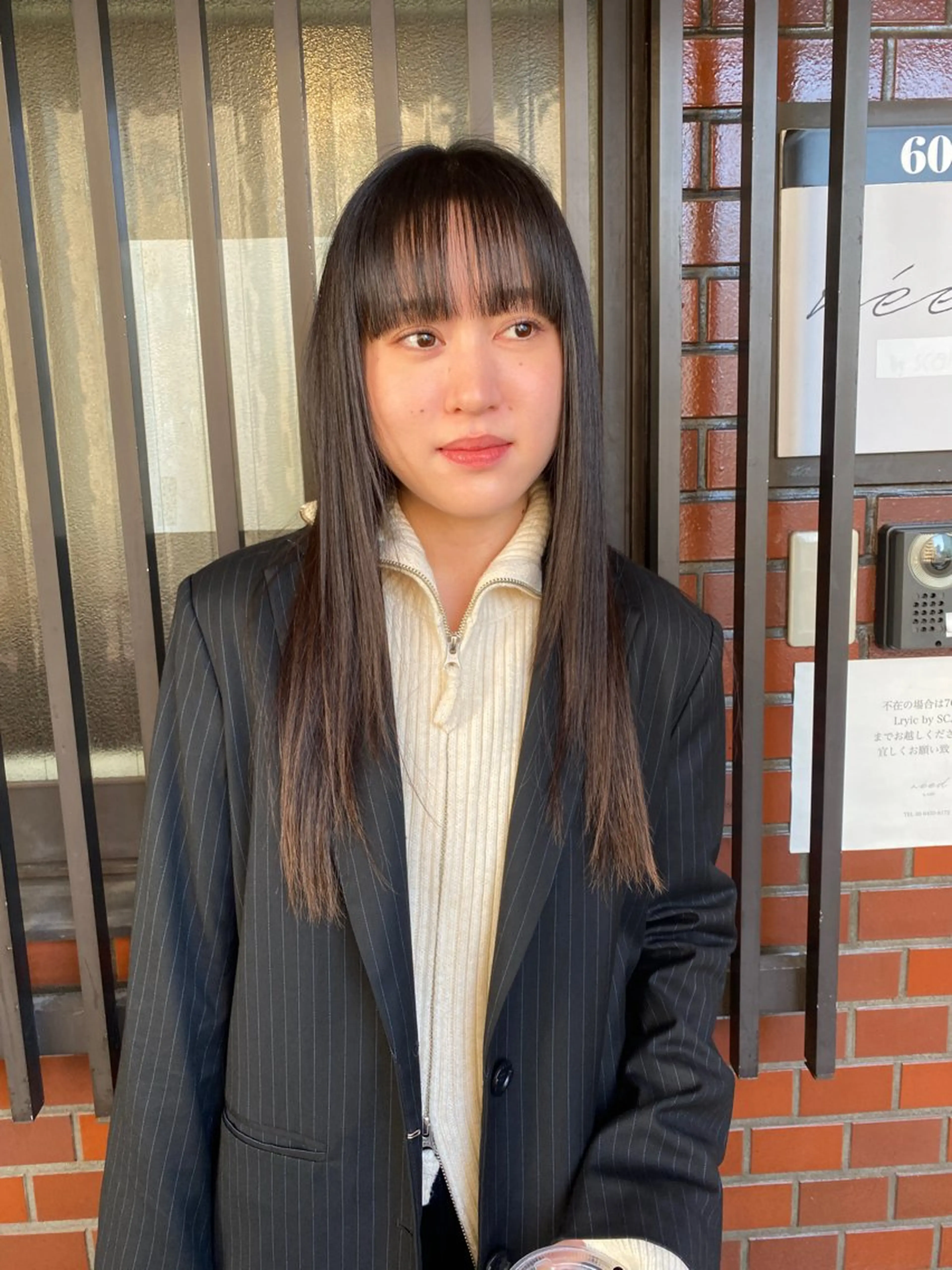 ロング ヘアカラー トリートメント みやけ ひなのヘアスタイル