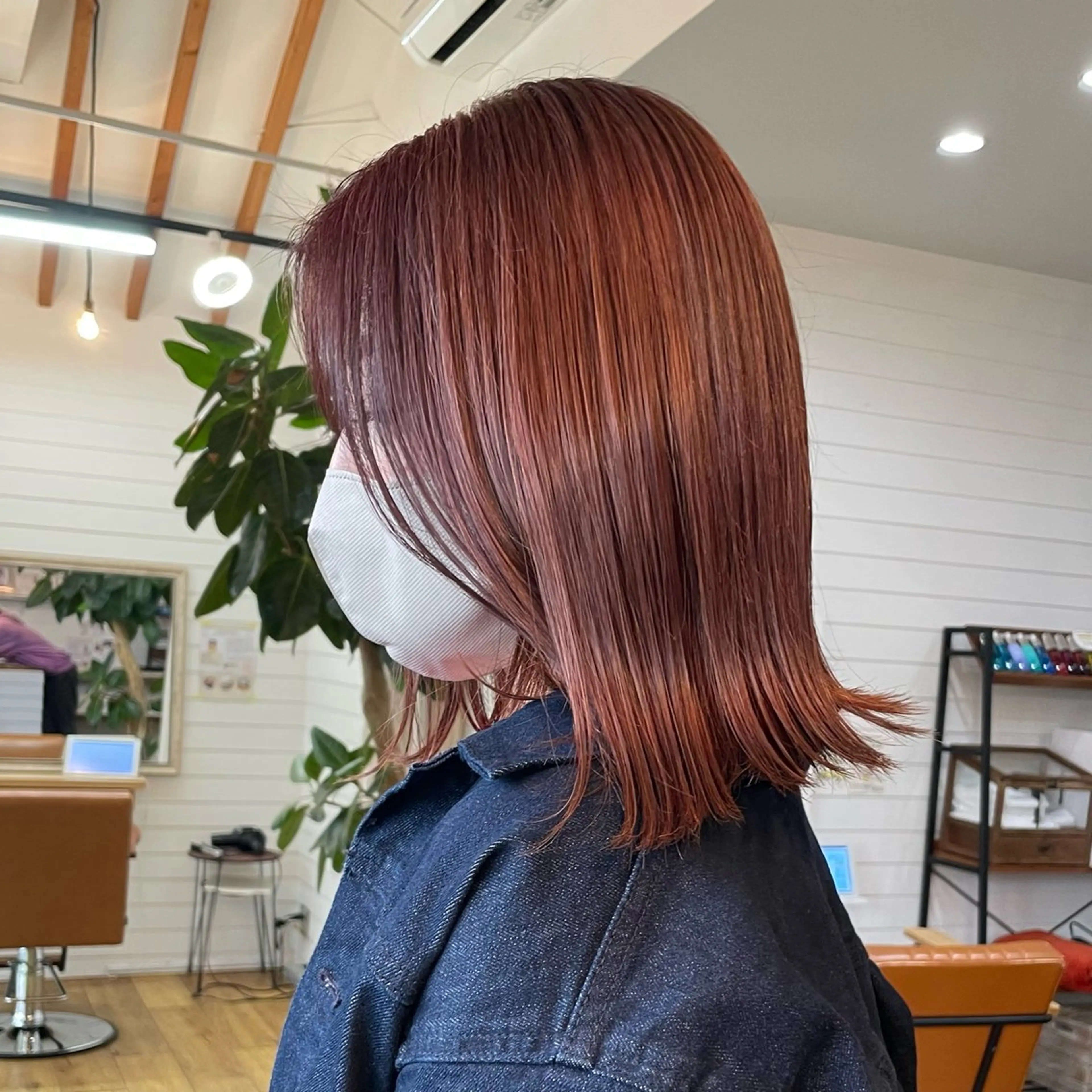 ミディアム カラー ハイライトカラー ハイライト 奥田 誠司のヘアスタイル