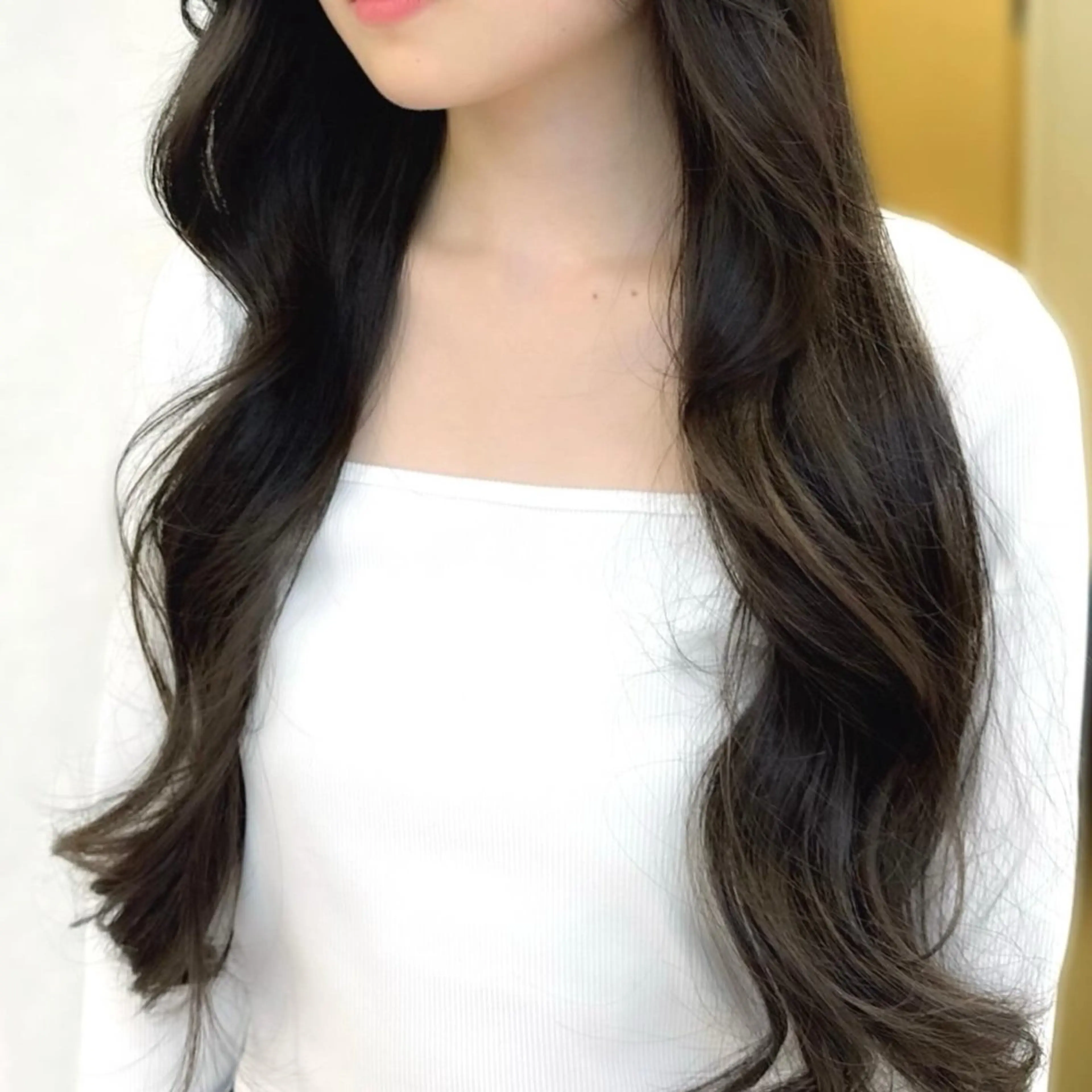 ロング カット ヘアカラー トリートメント 産休中2026.4月 復帰予定/野崎華代のヘアスタイル