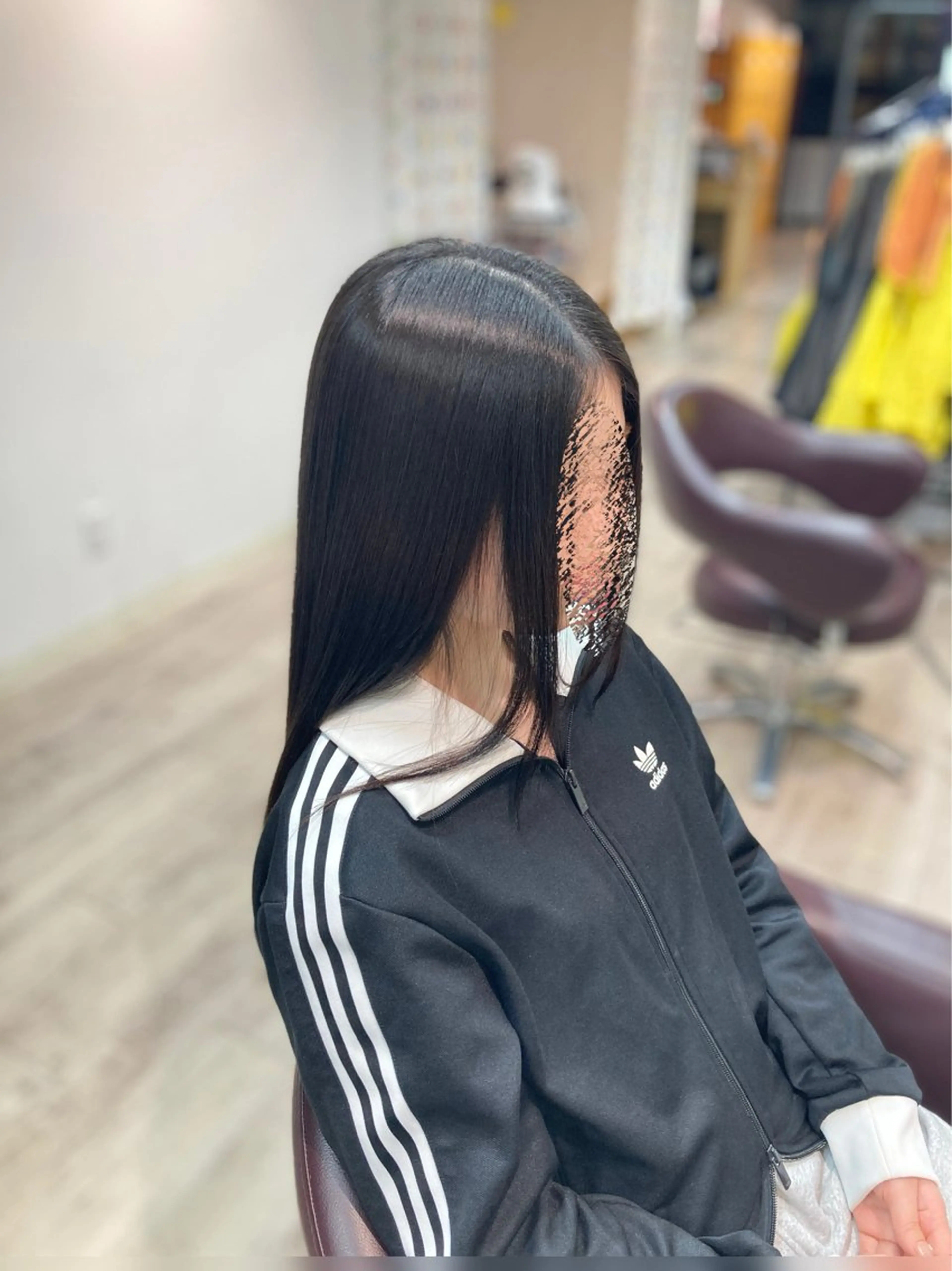 ロング 縮毛矯正 カラーモデル募集中 佐藤　凛のヘアスタイル