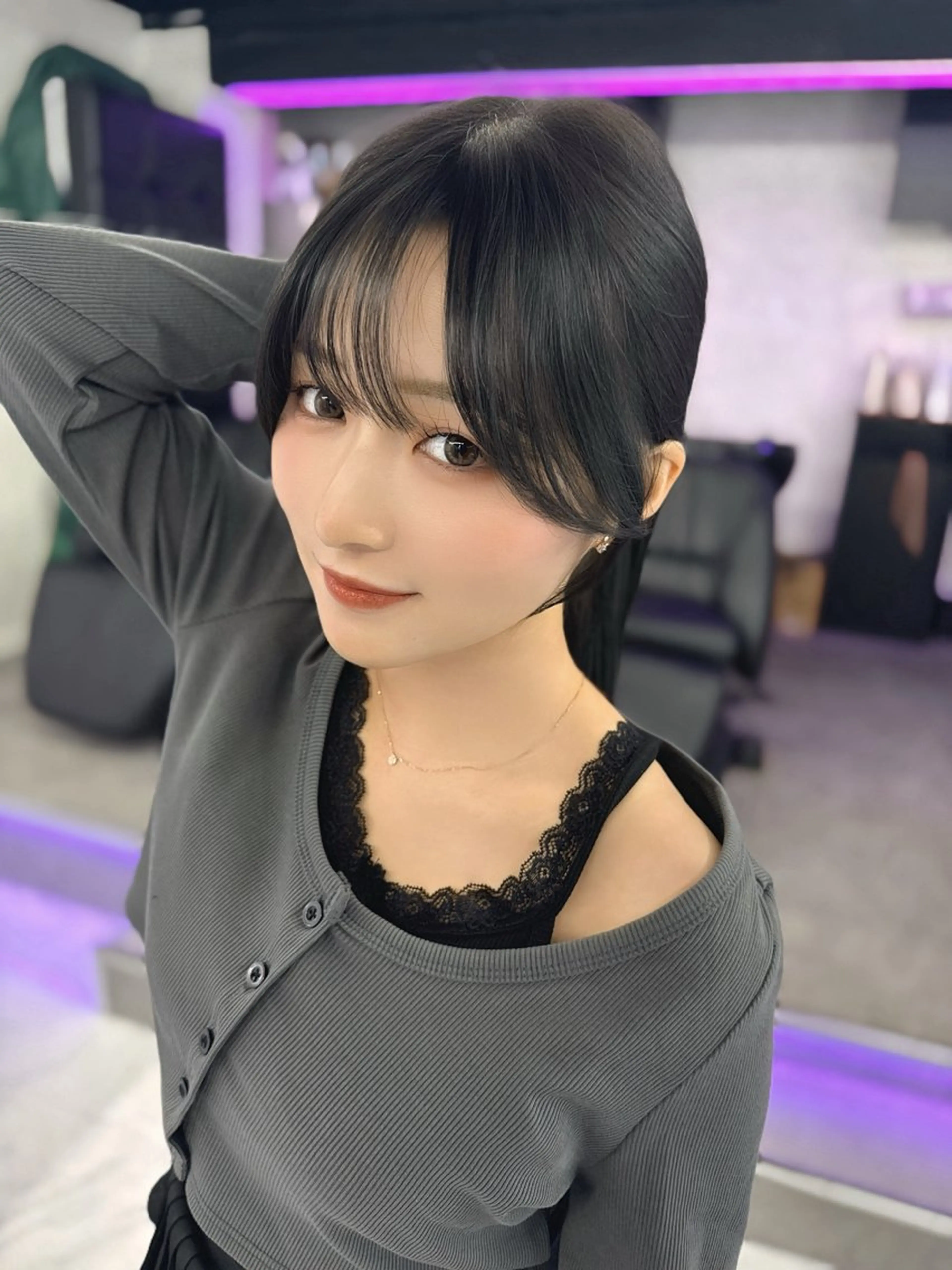 ロング カラー 顔周りカット 髪質改善 韓国風ヘア レイヤーカット トリートメント カット ヘアカラー トリートメント 映える顔周りカット ♥️韓国ヘア"ちぇるのヘアスタイル