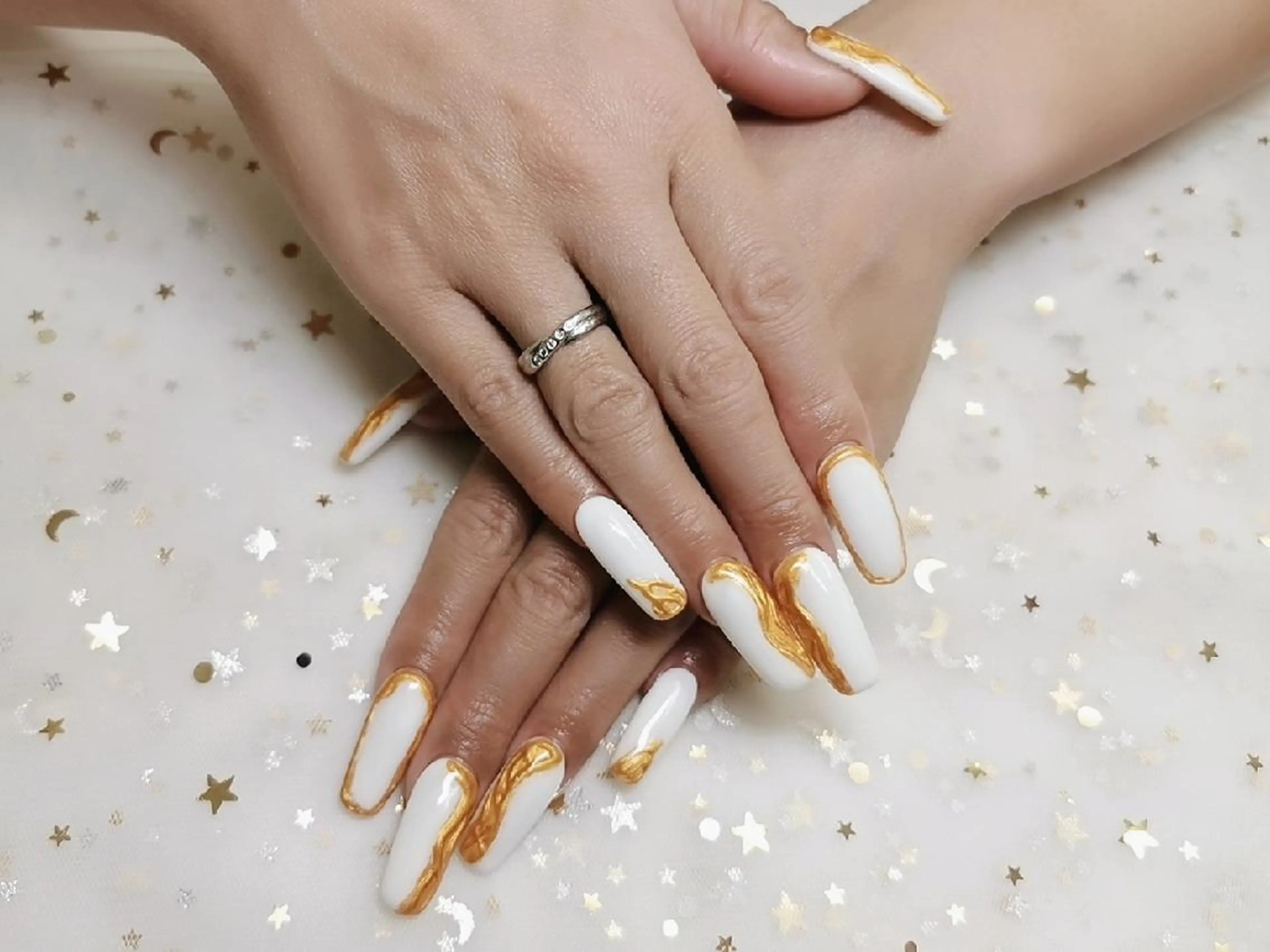 ネイル スカルプネイル ハンドネイル 上福岡 らんらんのネイルデザイン