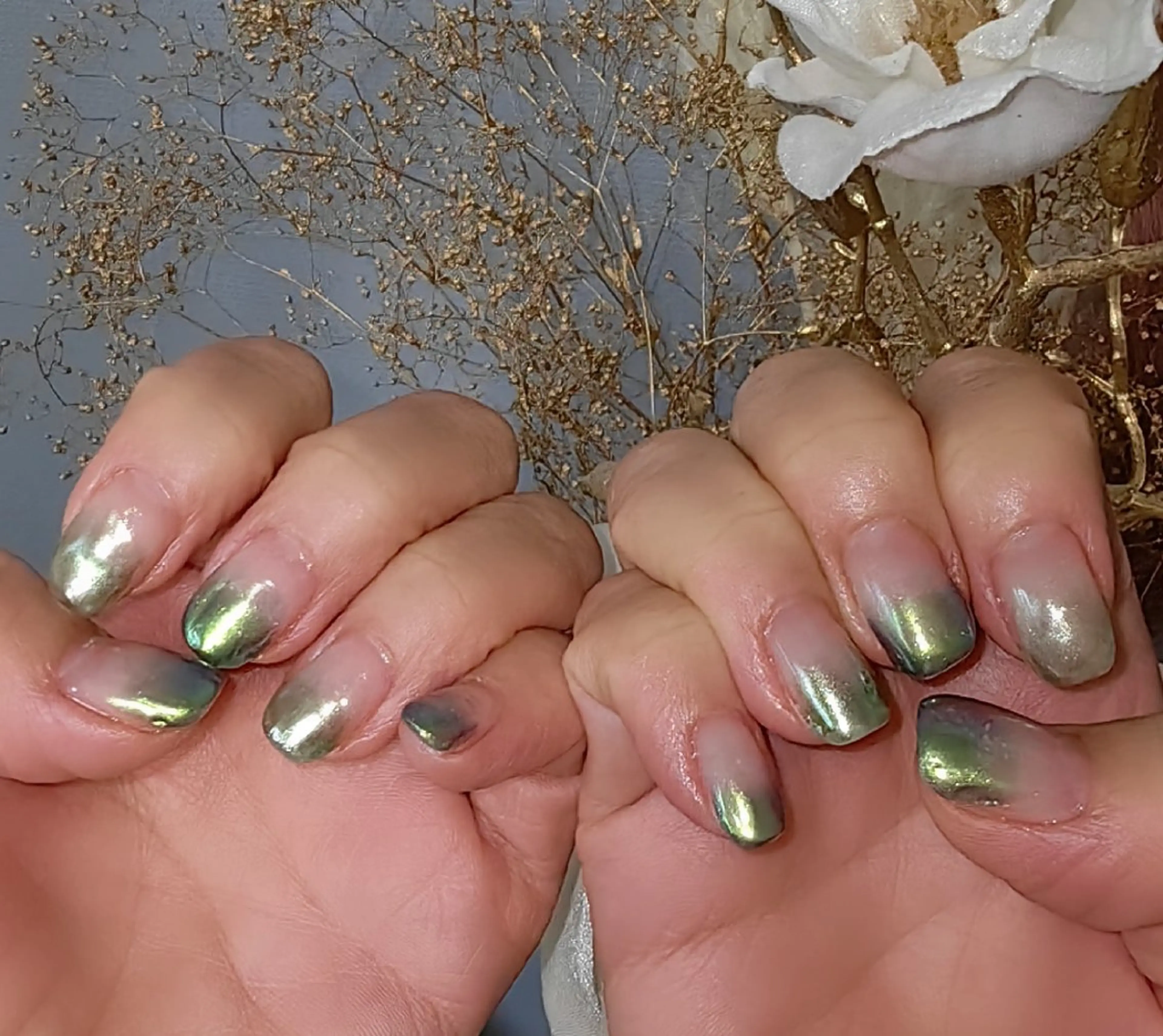 ネイル ミラーネイル ハンドネイル reve あやののネイルデザイン