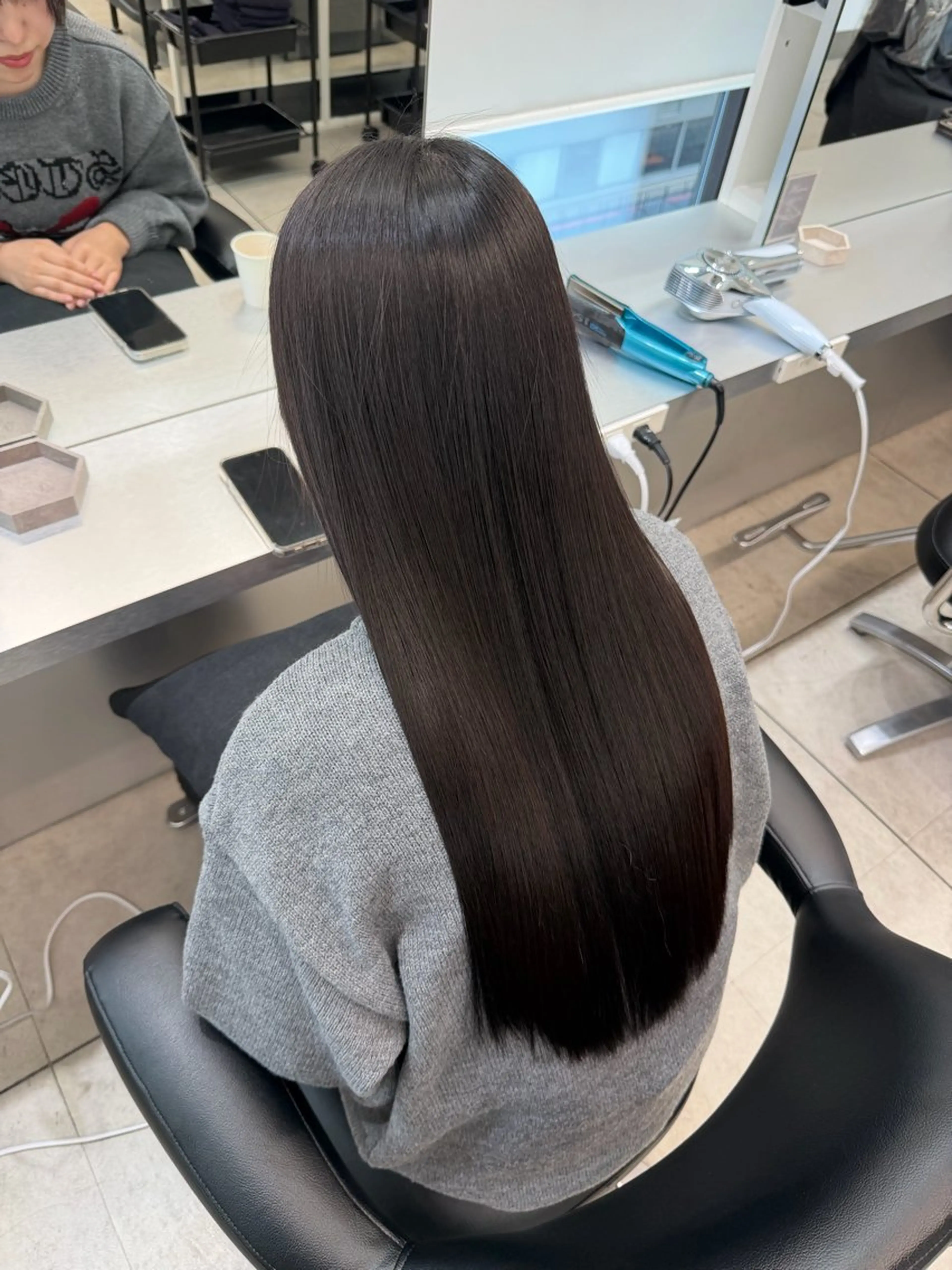 ロング カット 縮毛矯正 トリートメント 艶髪/縮毛矯正/ Core mikuaのヘアスタイル