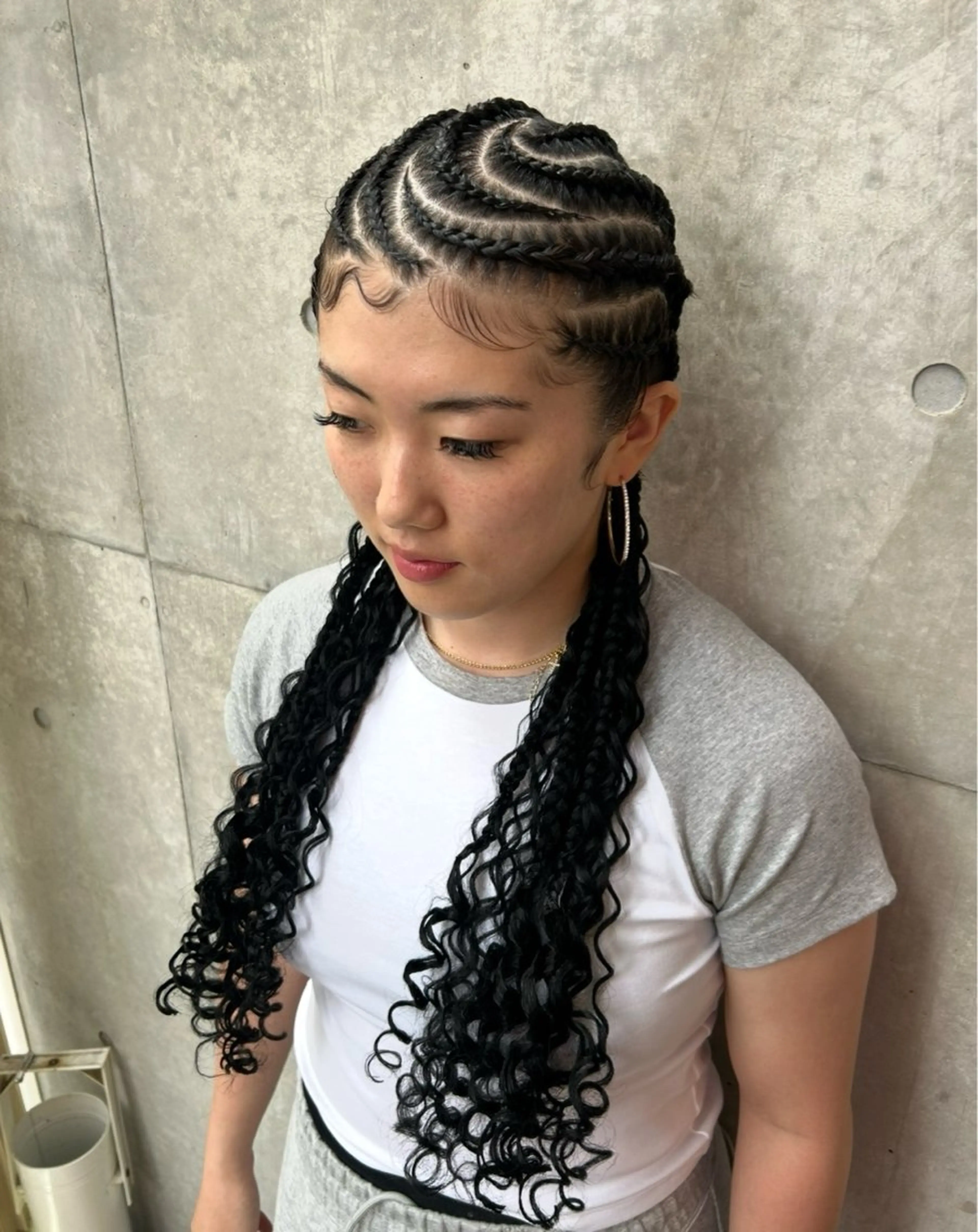 ロング ヘアアレンジ エクステ ヘアセット HARURU🪮✨ ブレイズ海外ヘアのヘアスタイル