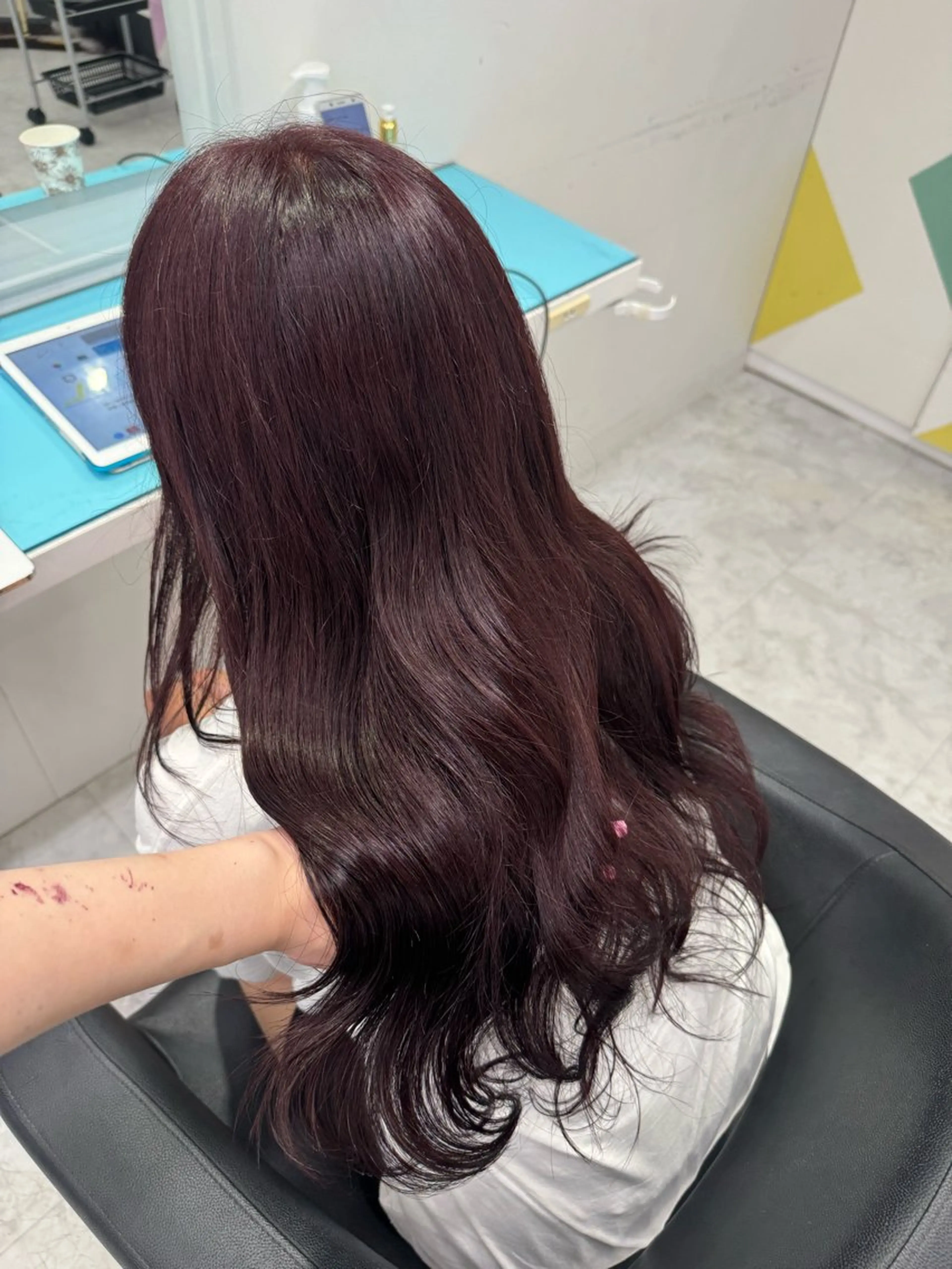 ロング カラー ヘアカラー ダメージレスハイ トーン💖kanonのヘアスタイル