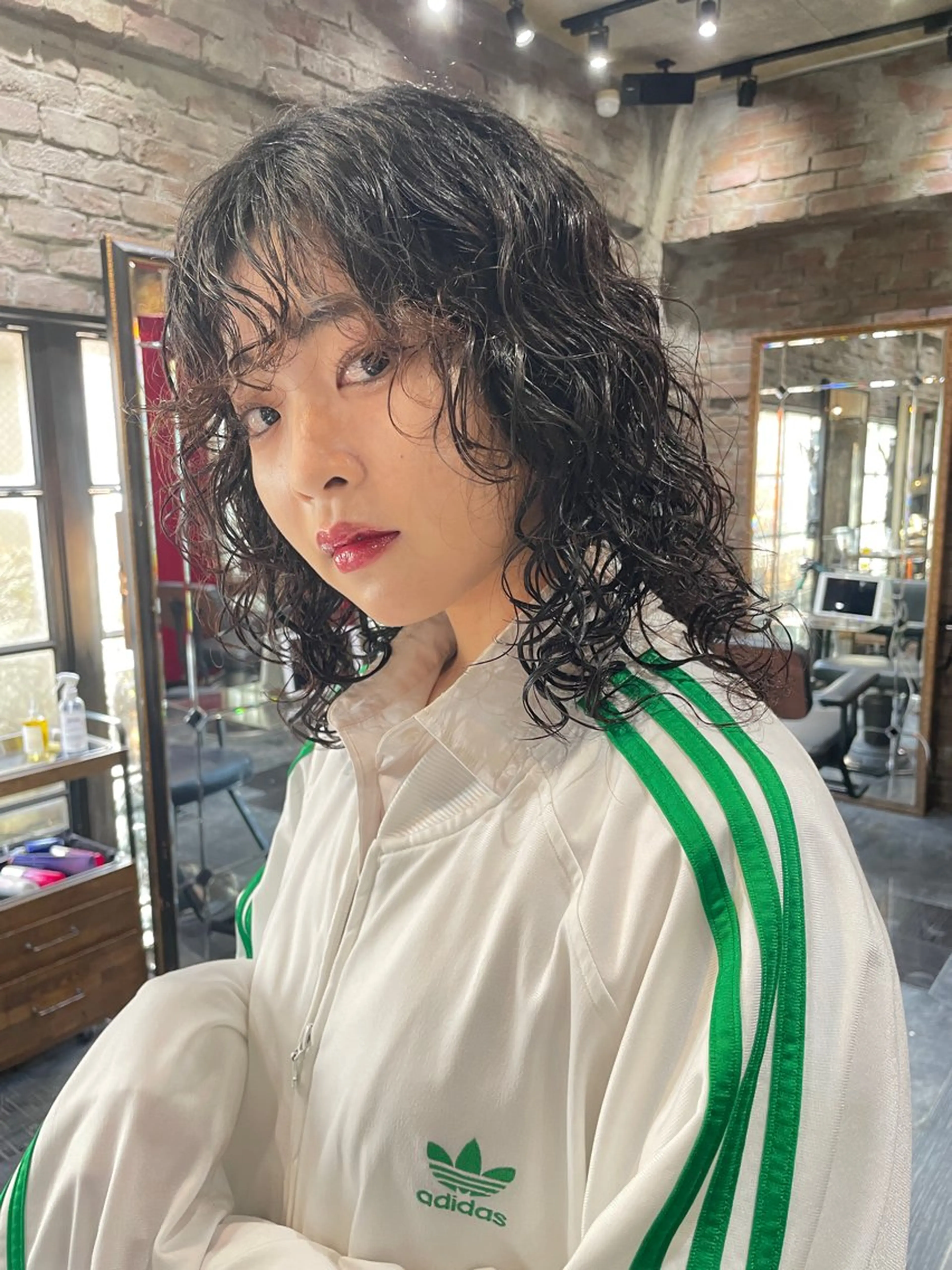 ミディアム ミディアムパーマ レイヤーカット 鎌田健/パーマ ボブ/レイヤー/のヘアスタイル