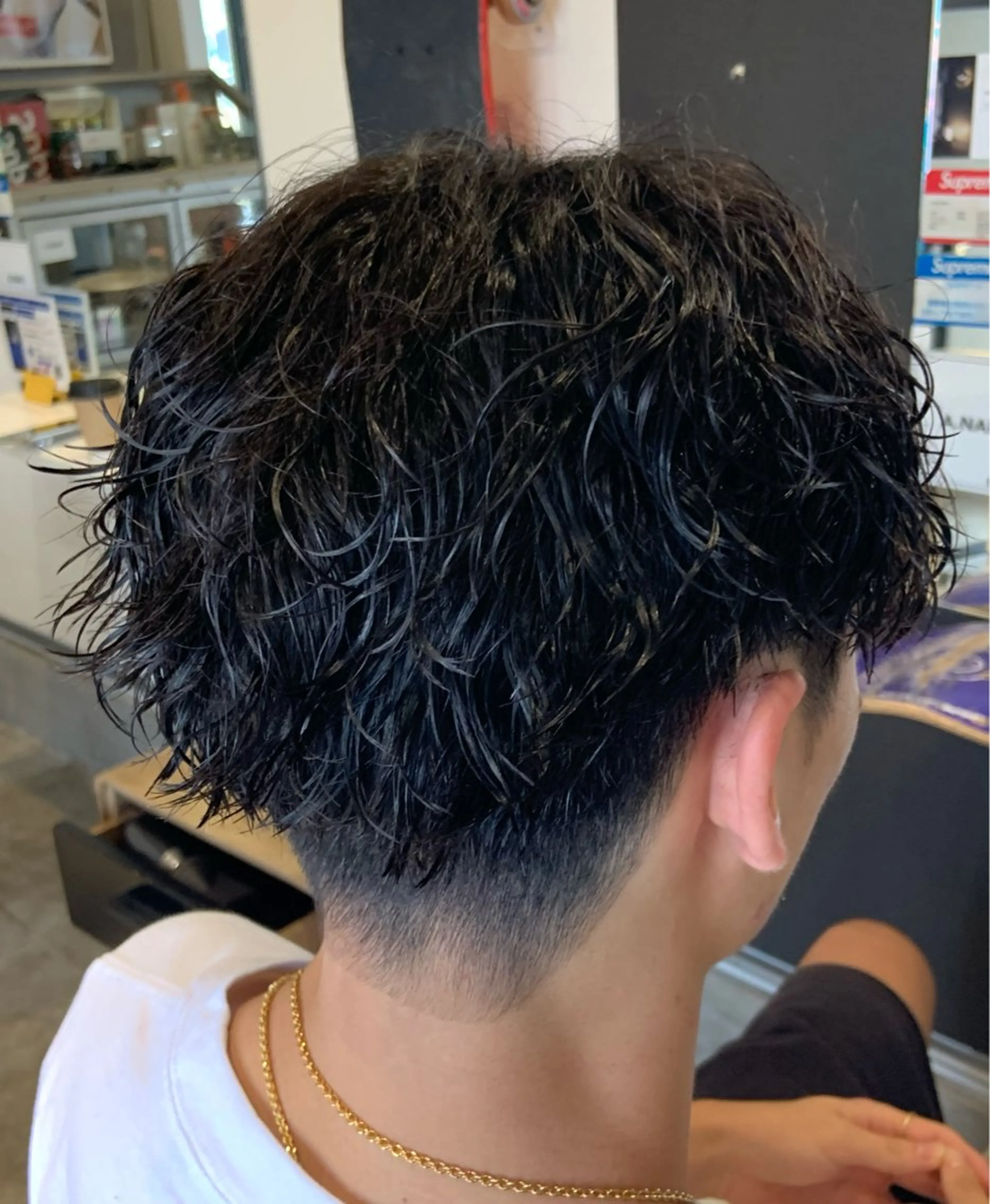 パーマ メンズ 原谷 一成のヘアスタイル