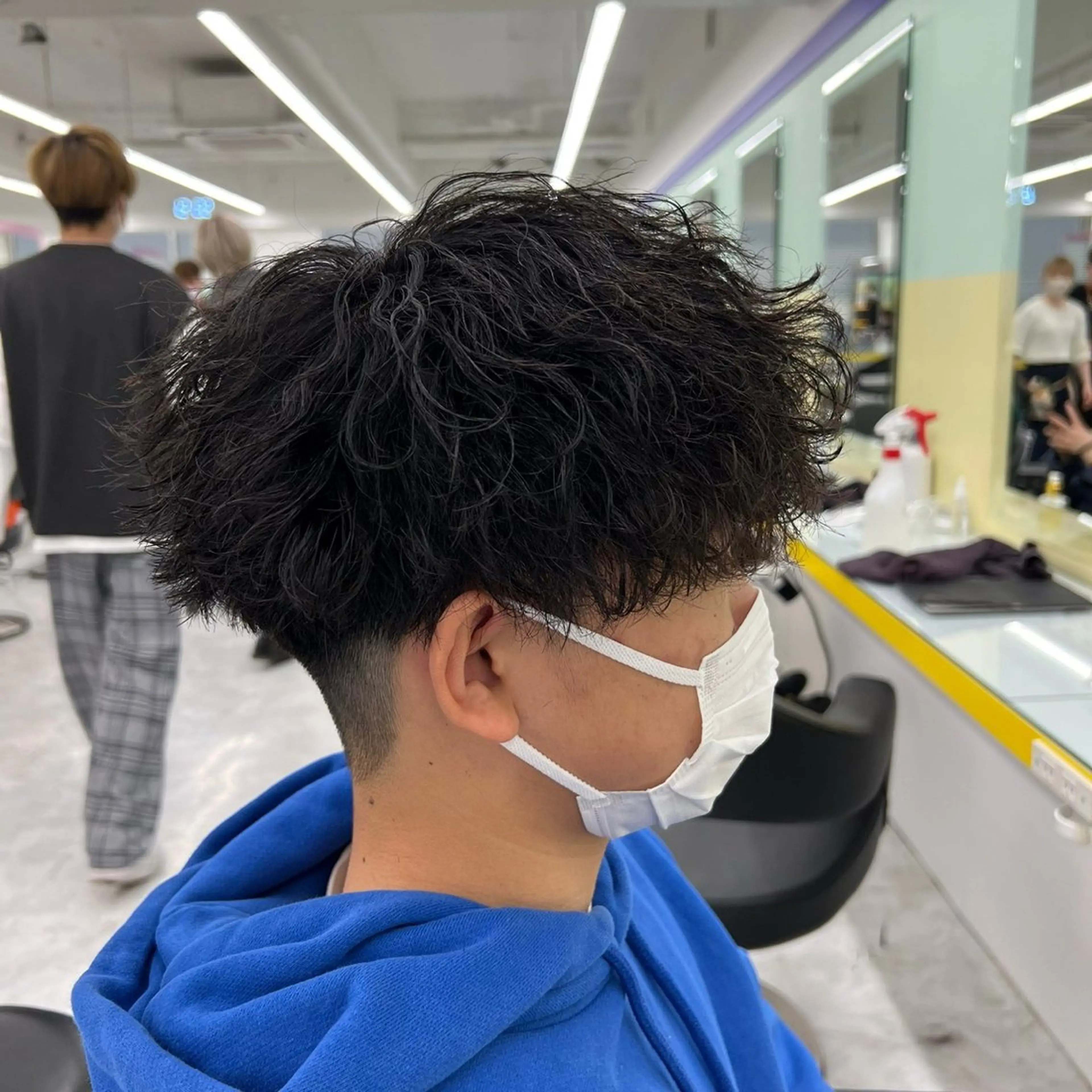 ショート カラー パーマ メンズ 韓国レイヤーカット /REIのヘアスタイル