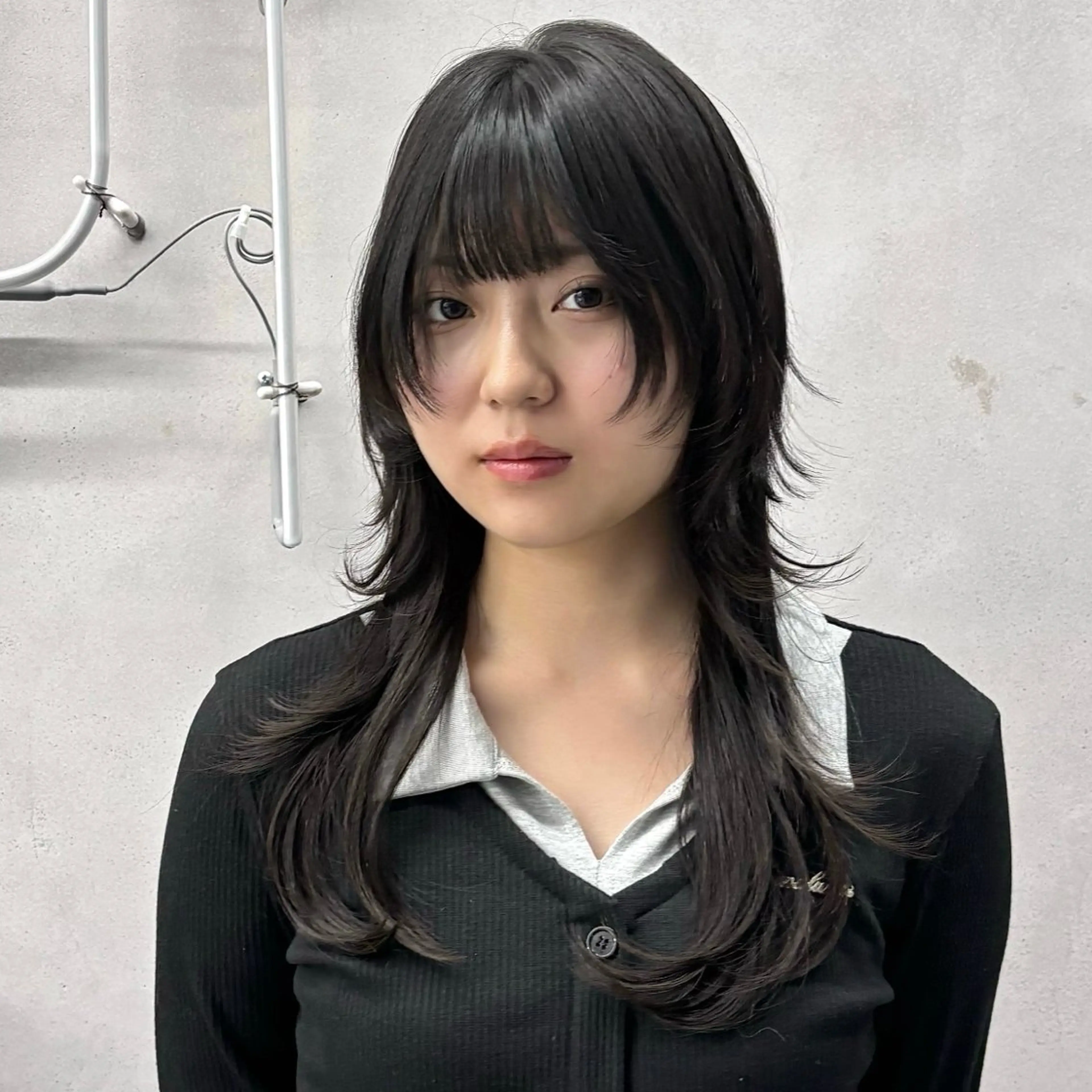 ロング ハッシュカット 谷井 実結樹のヘアスタイル