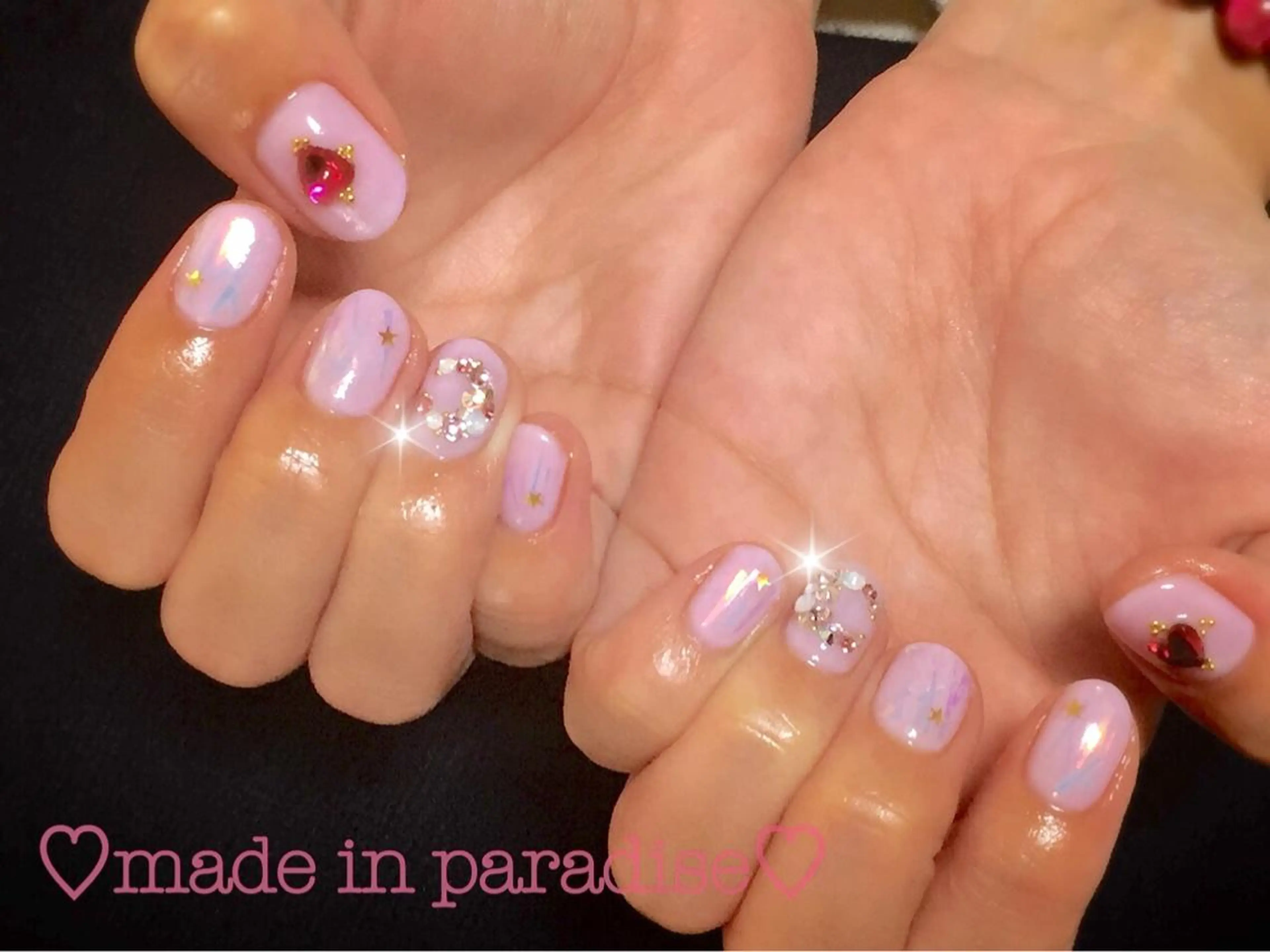 ネイル オーロラネイル うるま市サロン Yuko Izawaのネイルデザイン