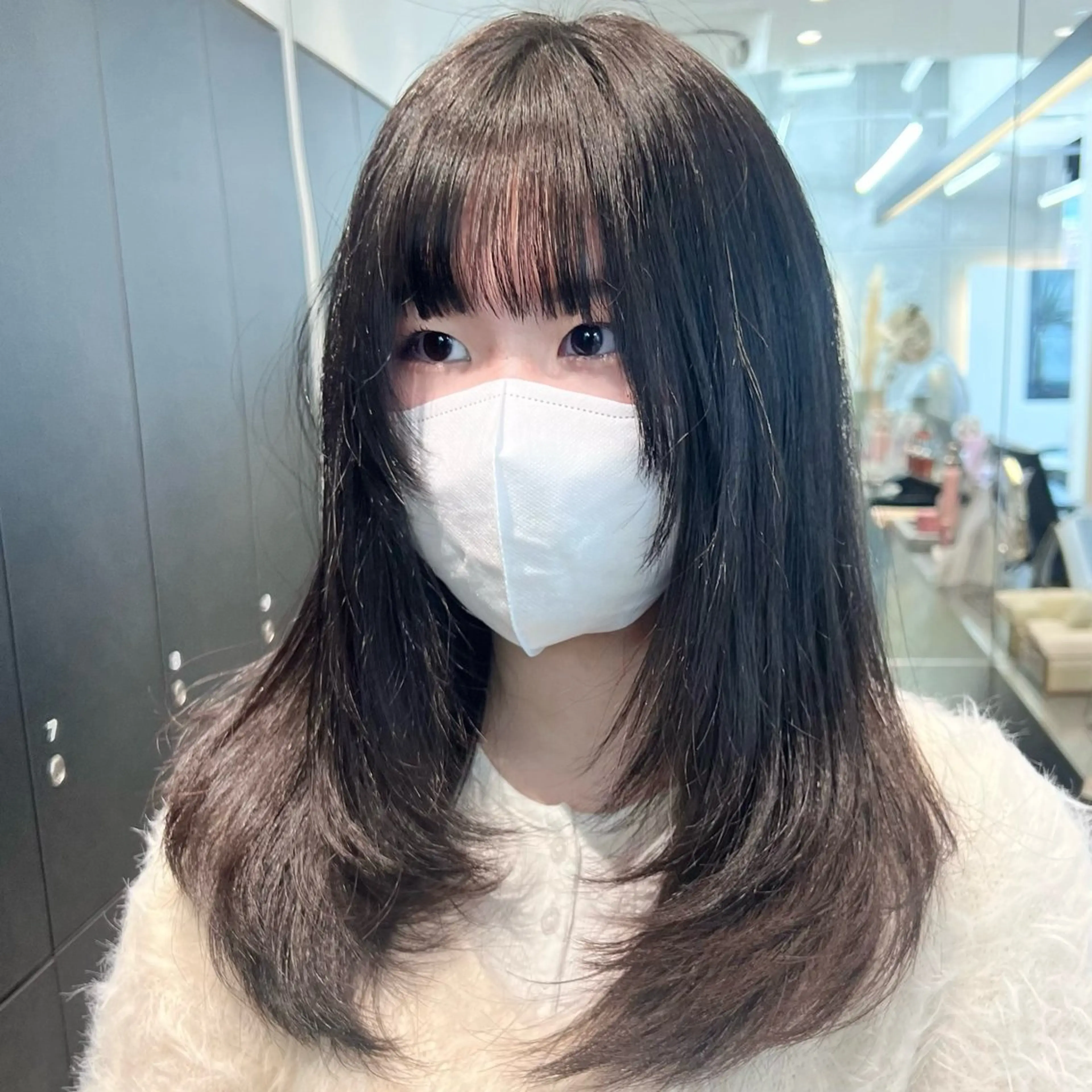 ミディアム カラー 透明感カラー 髪質改善 韓国風ヘア レイヤーカット カット ヘアカラー メンズ/韓国レイヤー /縮毛矯正/📍爽太のヘアスタイル