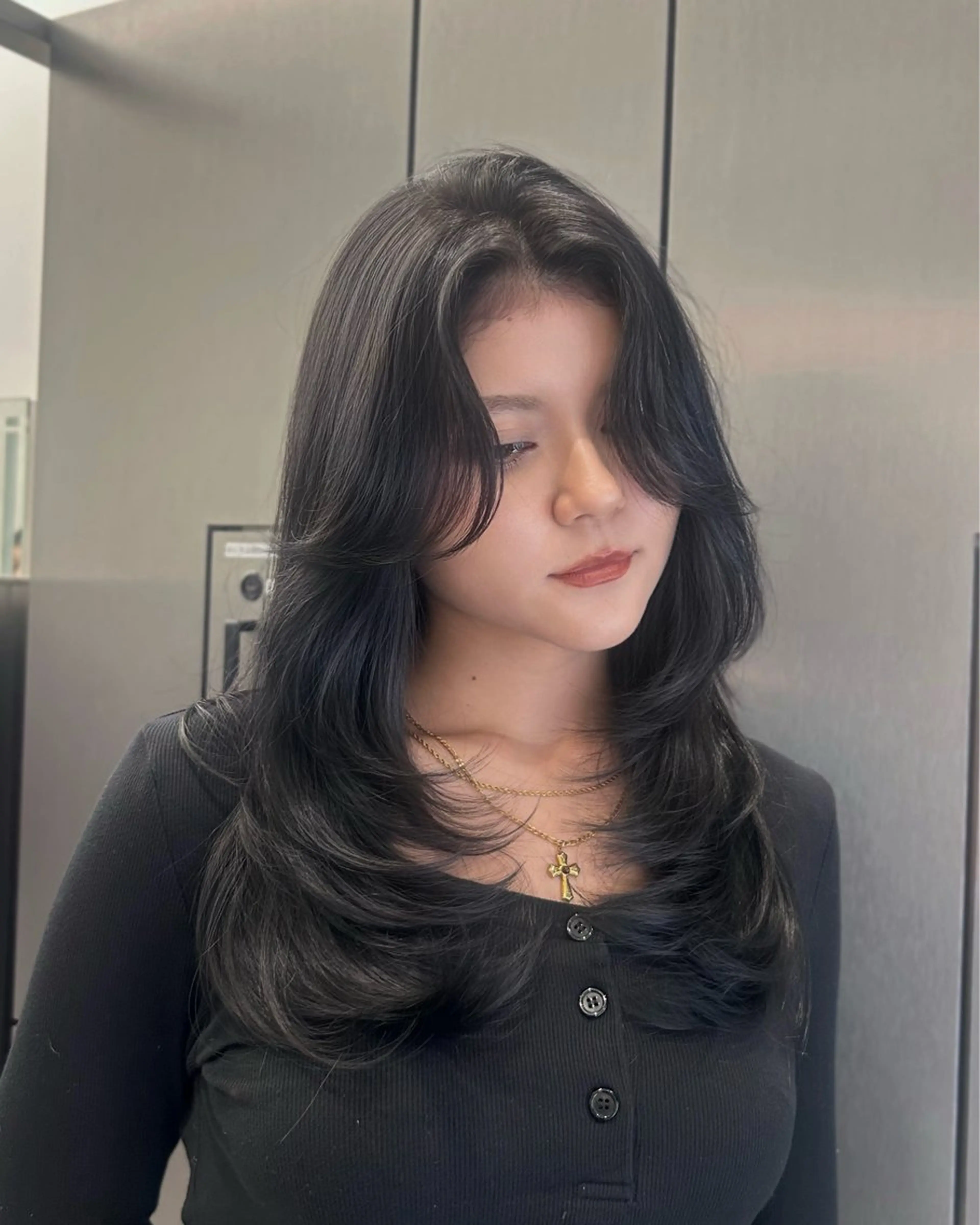 ロング レイヤーカット カット ヘアカラー トリートメント 大人レイヤー/艶美髪 🇺🇸TOMONAのヘアスタイル