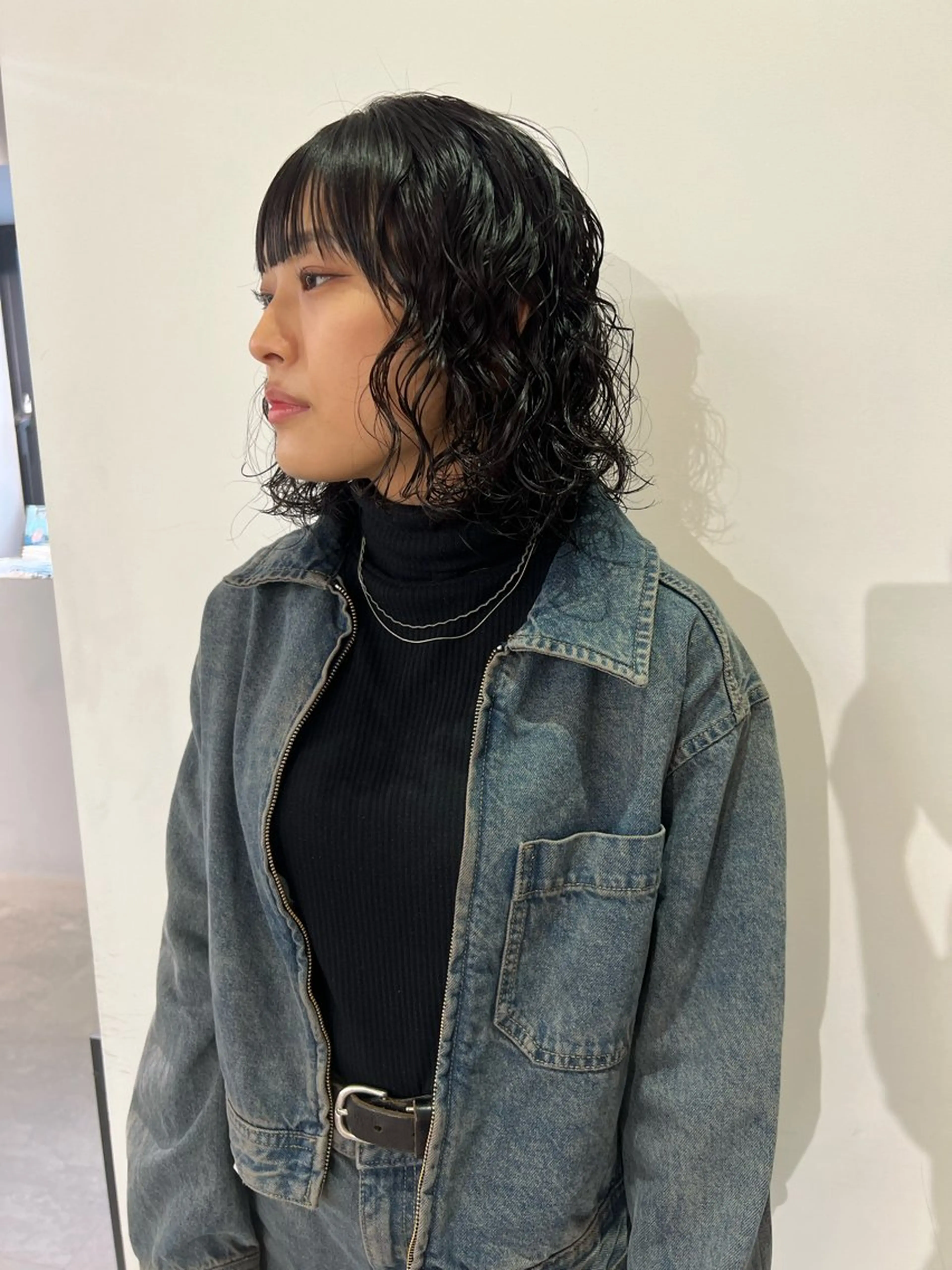 ミディアム パーマ カット パーマ MARU レイヤー/パーマのヘアスタイル