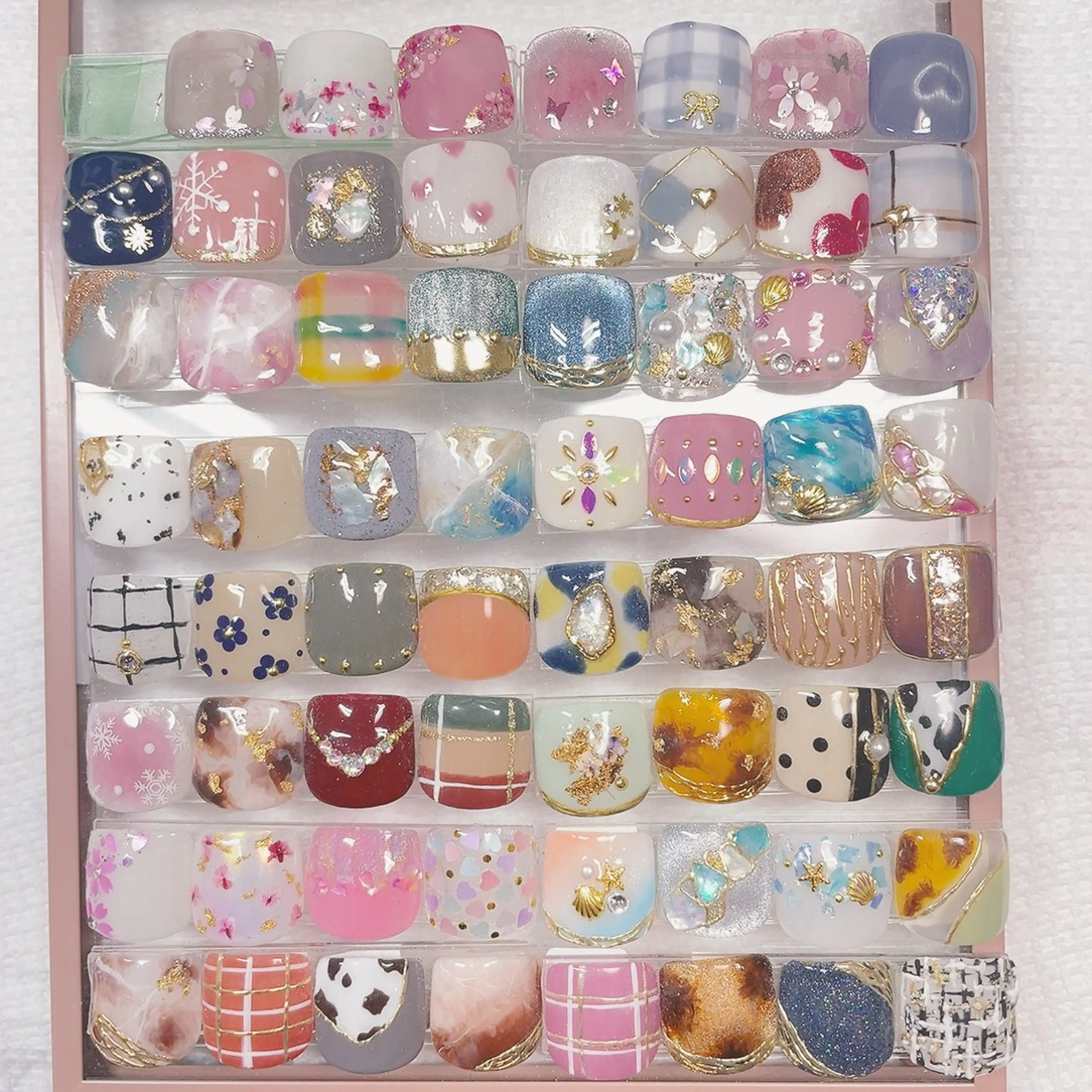 ネイル アートネイル クリアネイル フットネイル ワンカラーネイル ぷっくりネイル フットネイル ユキコ ネイルのネイルデザイン