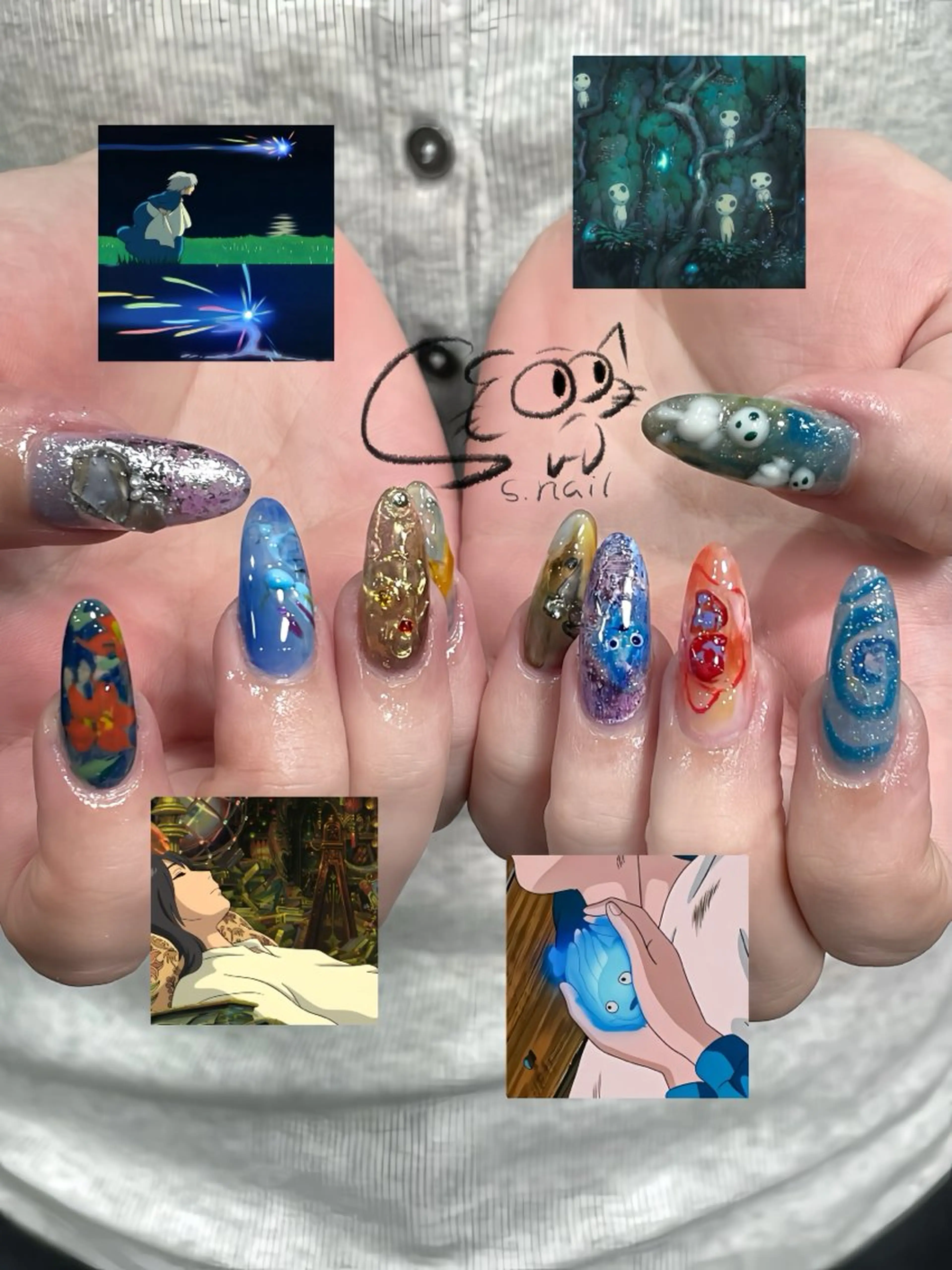 ネイル アートネイル チークネイル フレンチネイル グラデーション マグネットネイル ハンドネイル S.nail所属・S.nail _のネイルデザイン