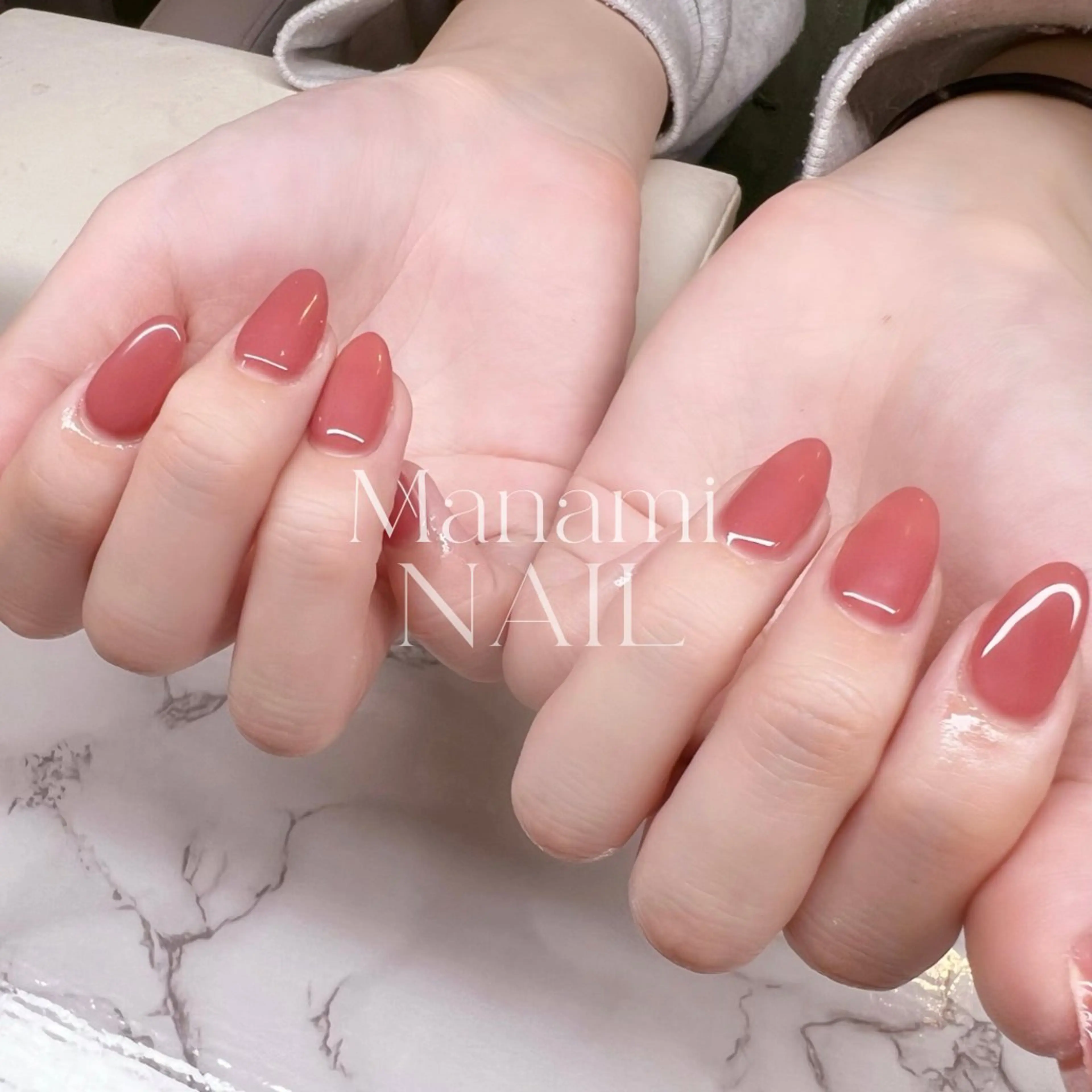 ネイル ワンカラーネイル msm.2nd【エムズ】所属・msm.MANAMI 天神・ネイル・眉毛のネイルデザイン