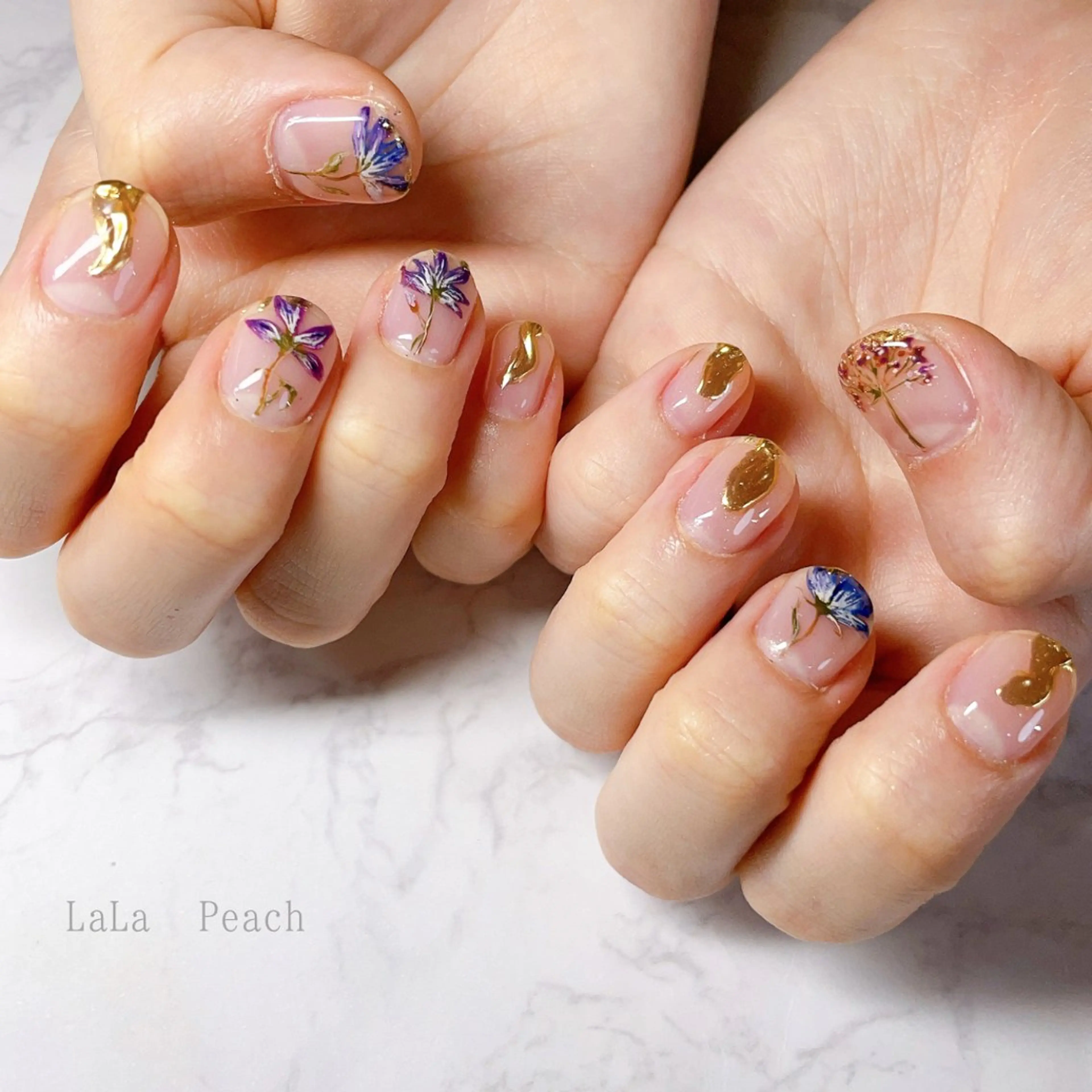 ネイル アートネイル ジェルネイル ハンドネイル LaLa Peach 福岡のマツエク・マツパデザイン