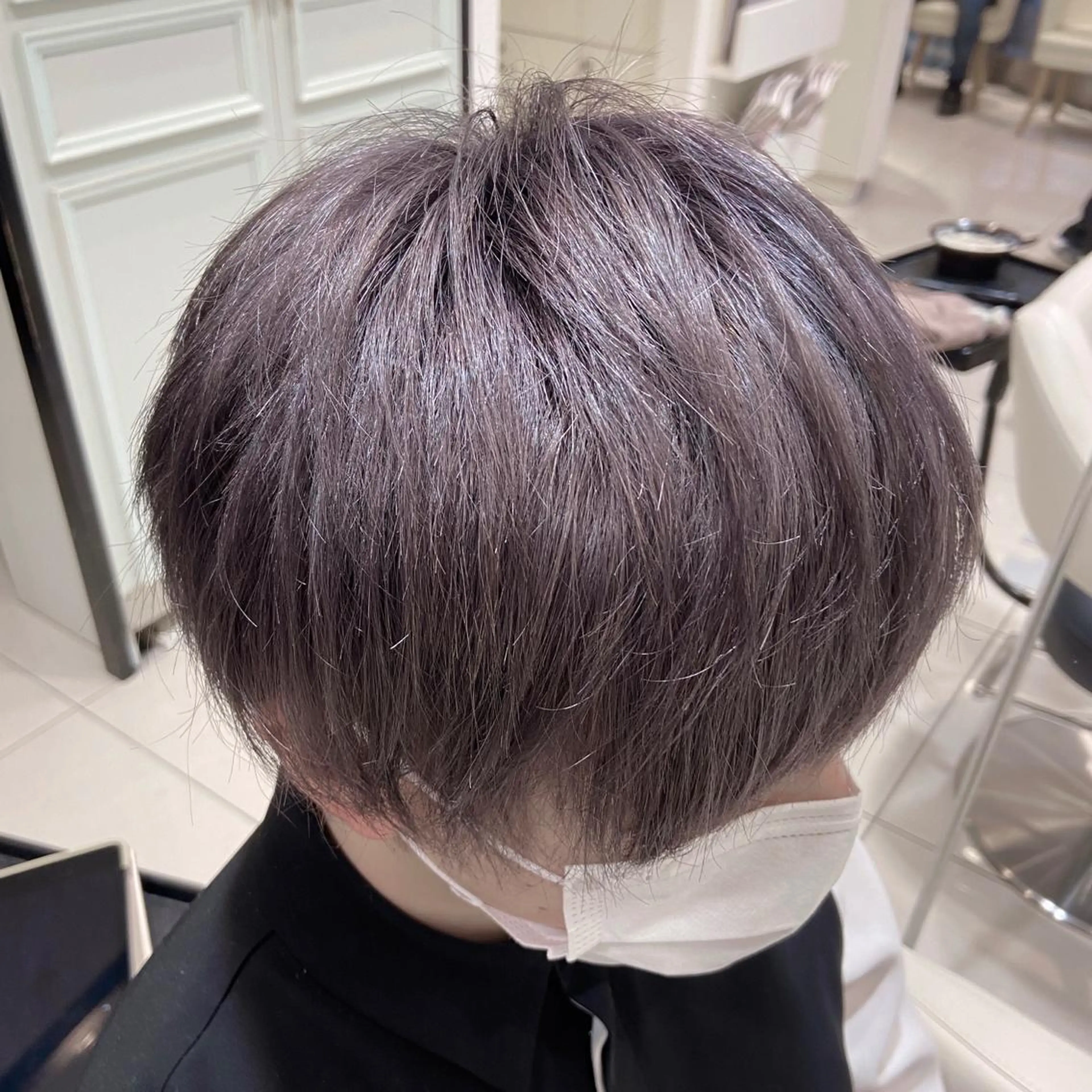カラー メンズ ラベンダーカラー カット ヘアカラー トリートメント メンズ縮毛矯正 ♠️店長下平隼人のヘアスタイル