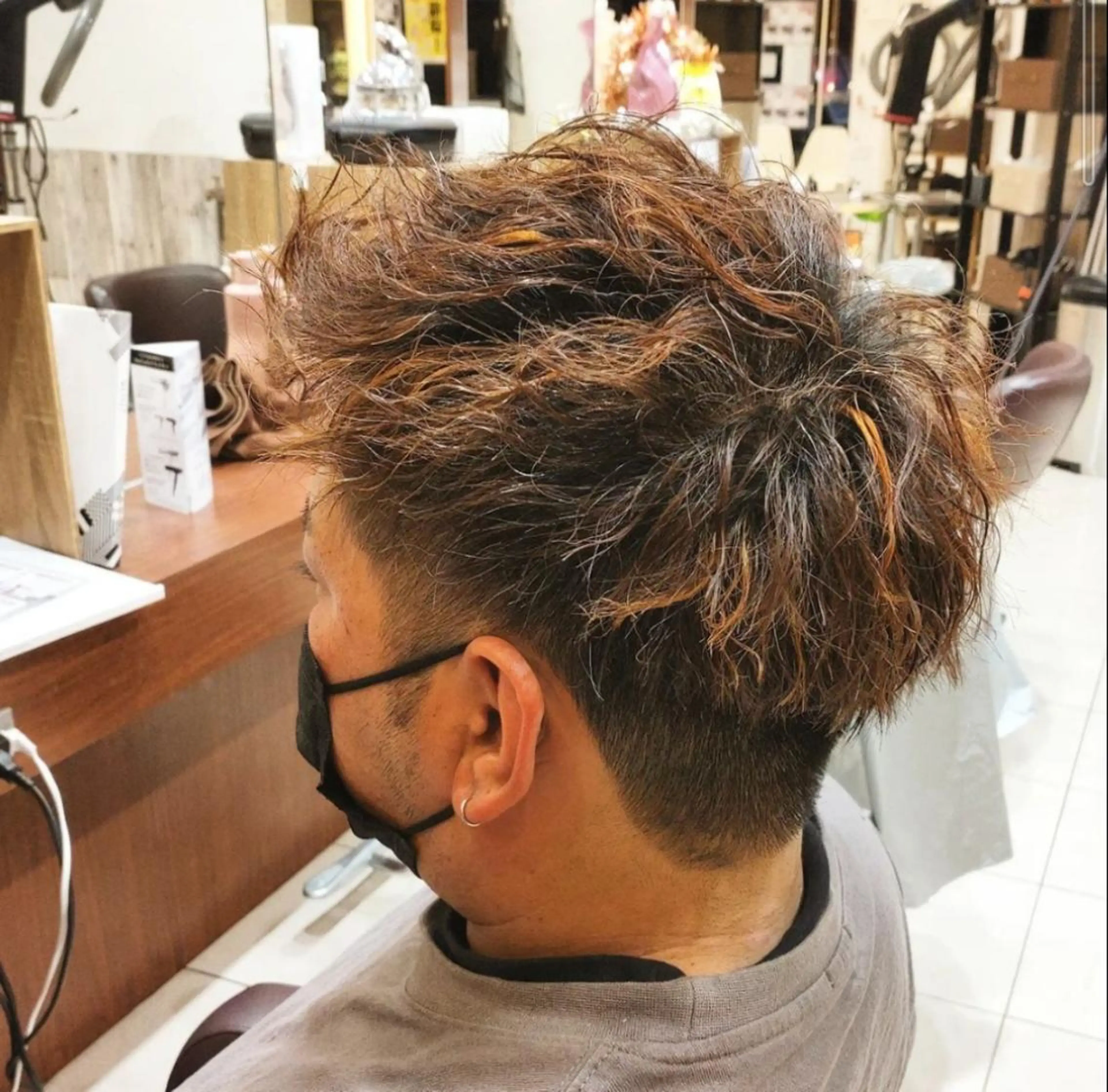 メンズ メンズハイライト メンズパーマ ロシェヘアワークス柏所属・-   TAIKI   のヘアスタイル