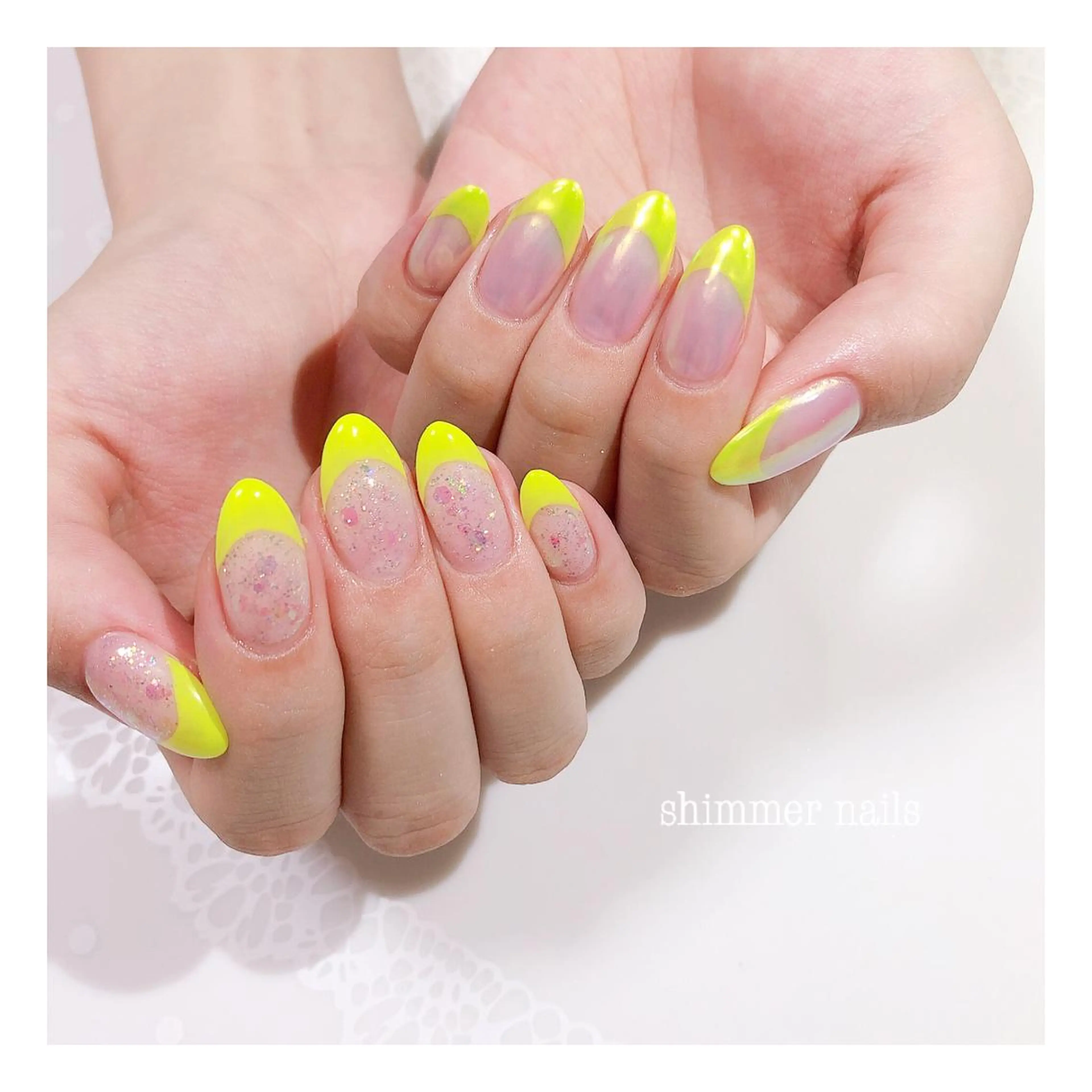 ネイル フレンチネイル shimmer nailsのネイルデザイン