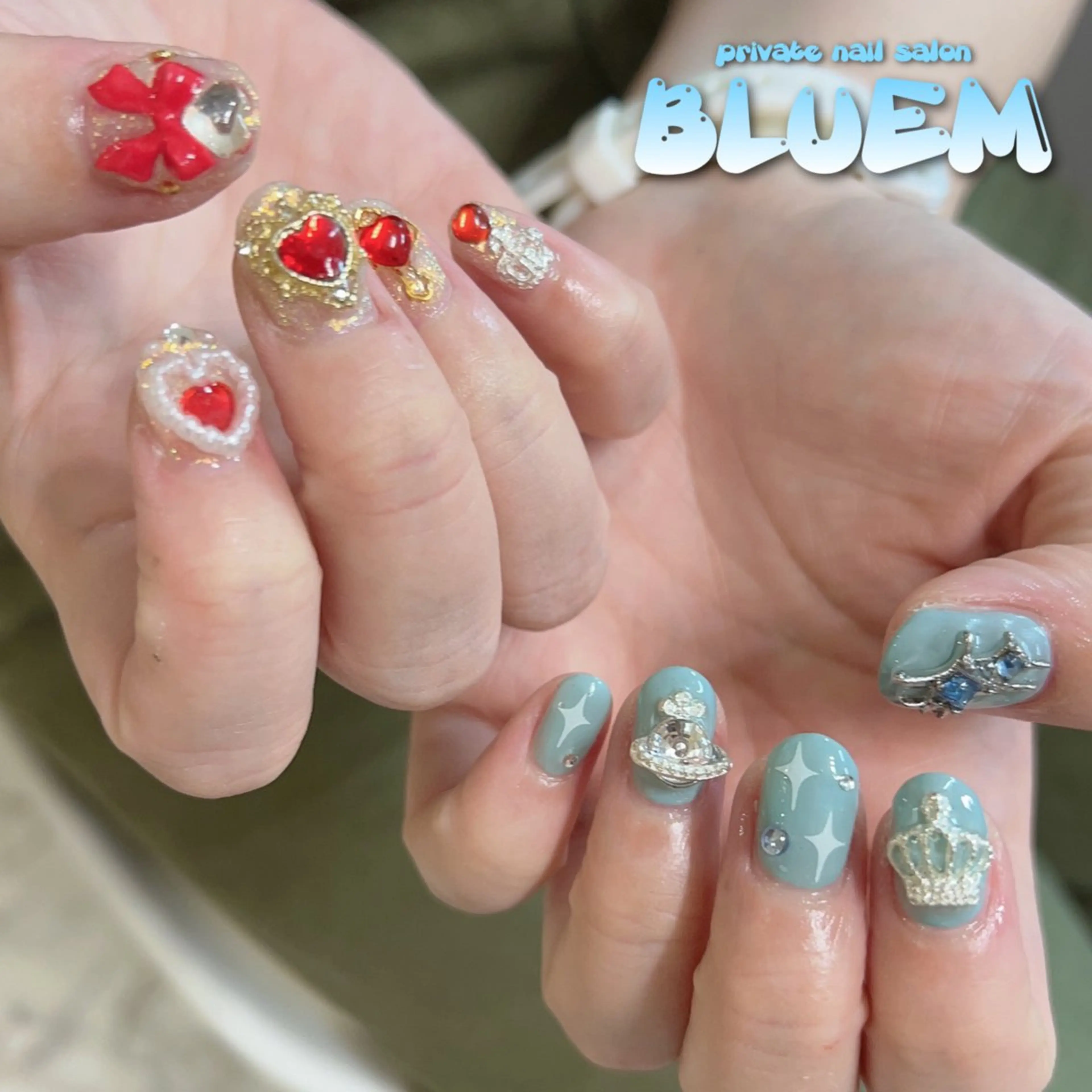 ネイル ハンドネイル BLUEM なな🐶のネイルデザイン