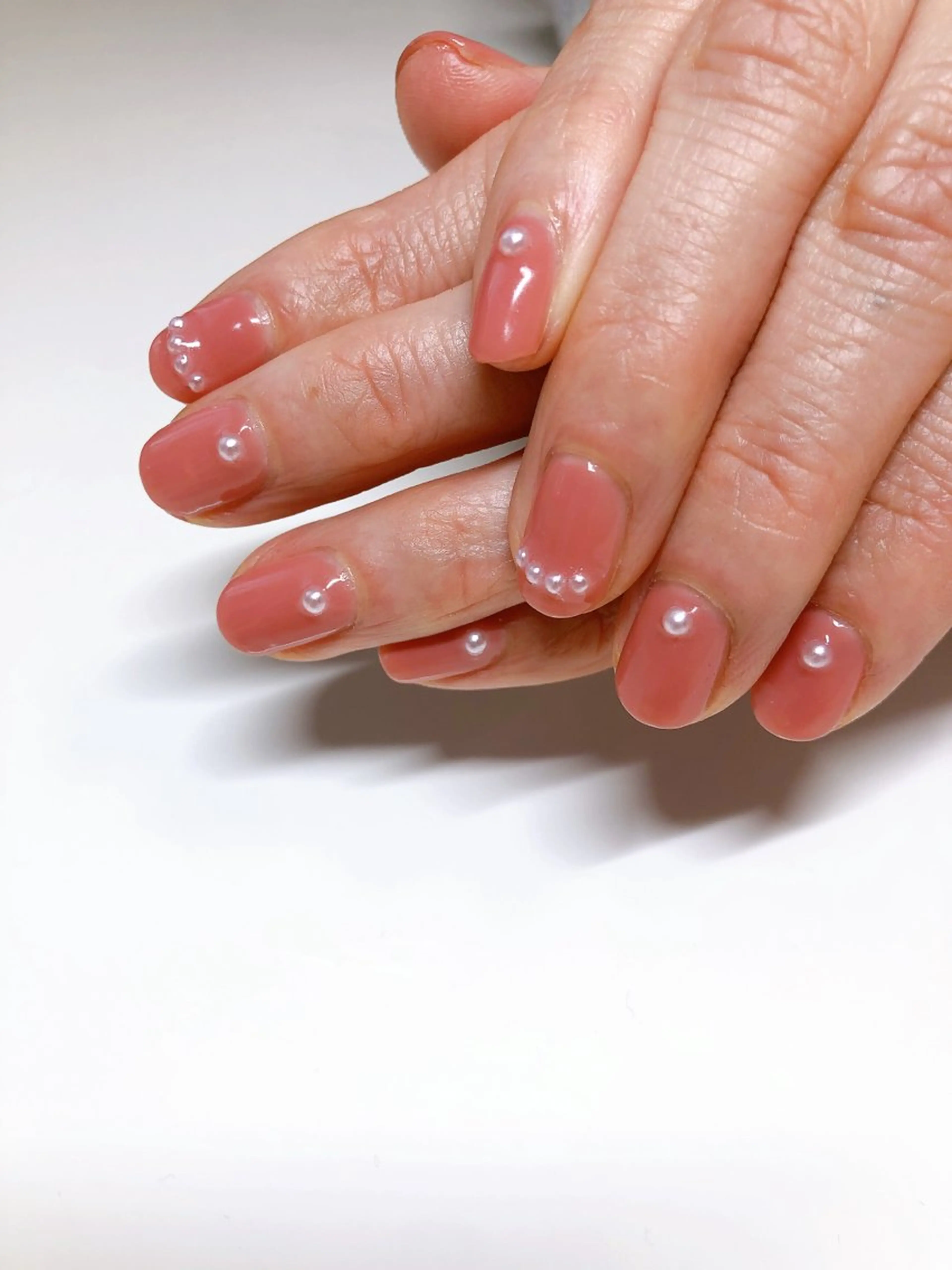 ネイル 持ち込み ブライダルネイル デ・アイム「nail salon MIMIPARUN」所属・ナリス化粧品 MIMIPARUNのネイルデザイン