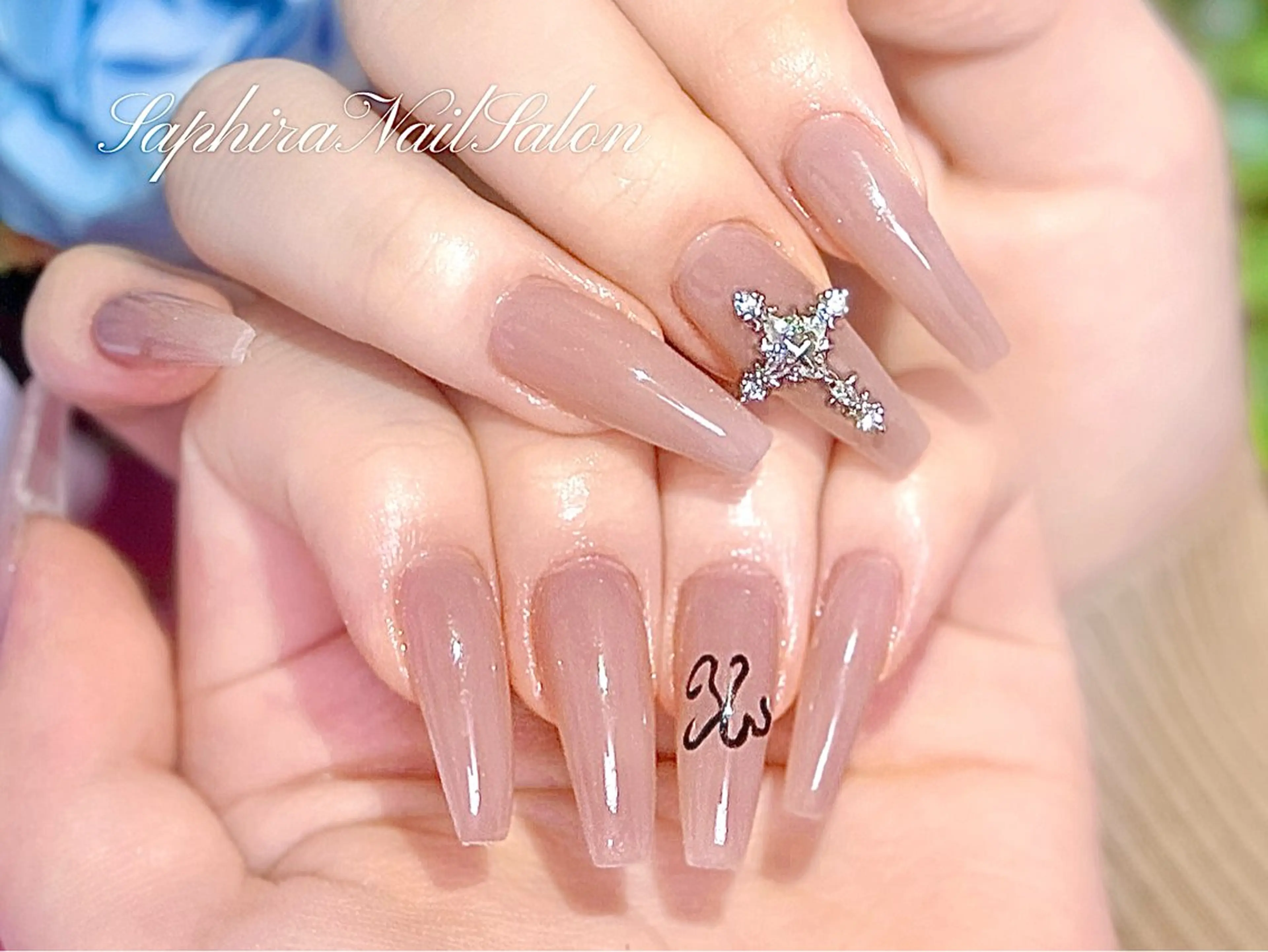 カラー ハンドネイル Saphiraネイル サロン錦糸町のネイルデザイン