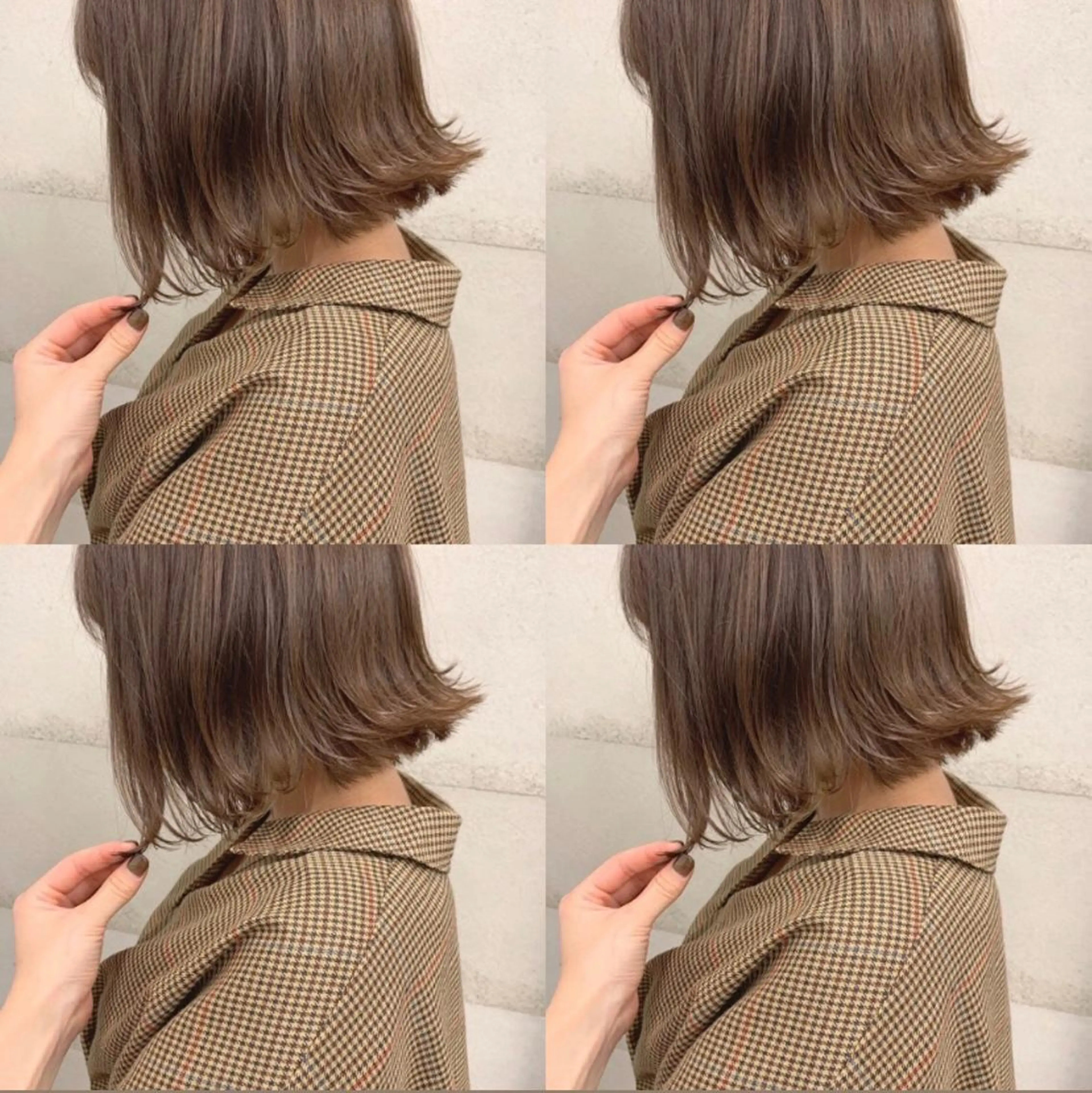 ショート カラー 透明感/オリーブ/ グレージュ/YUKAのヘアスタイル