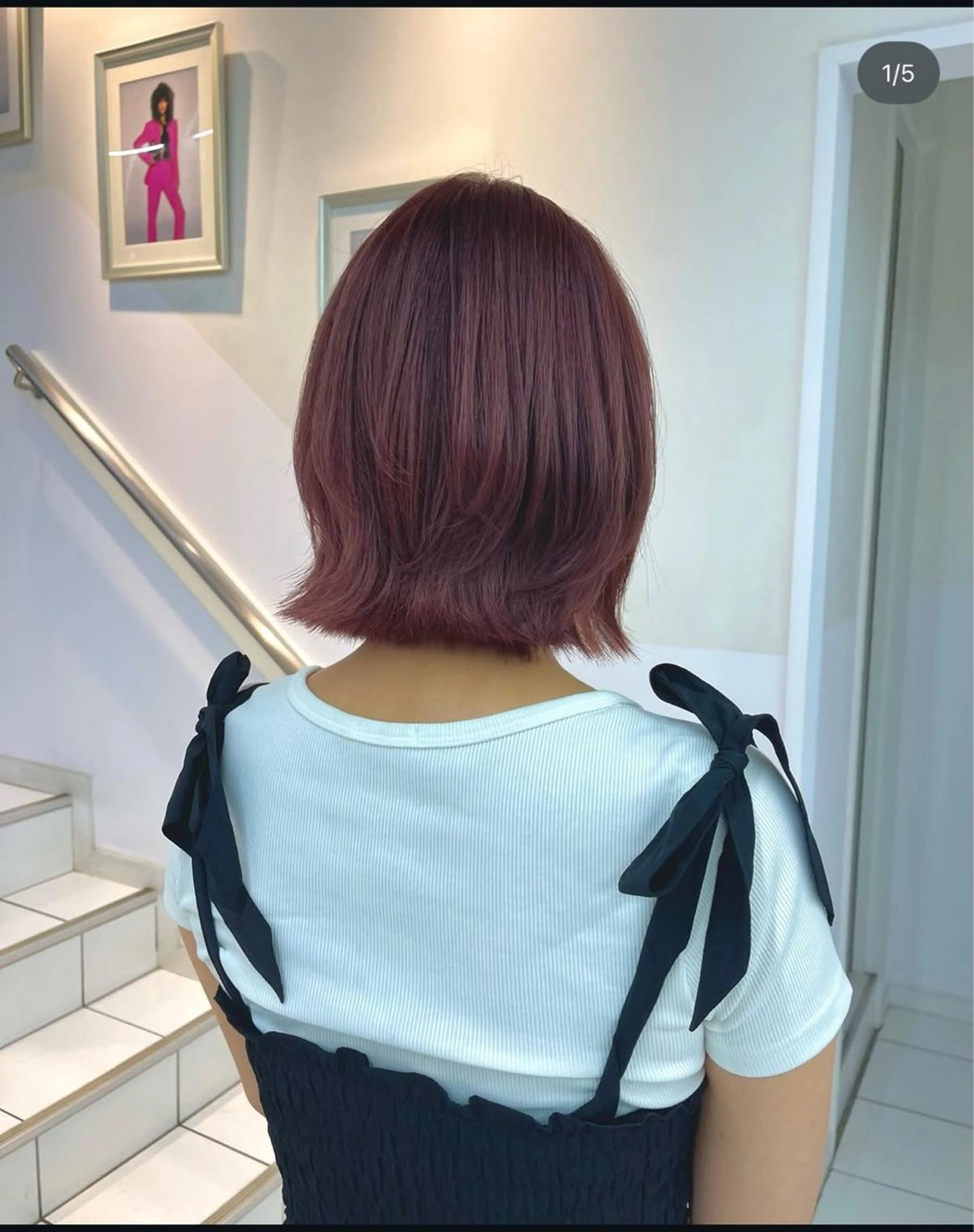 ミディアム ユヅキ ブリーチモデル募集のヘアスタイル