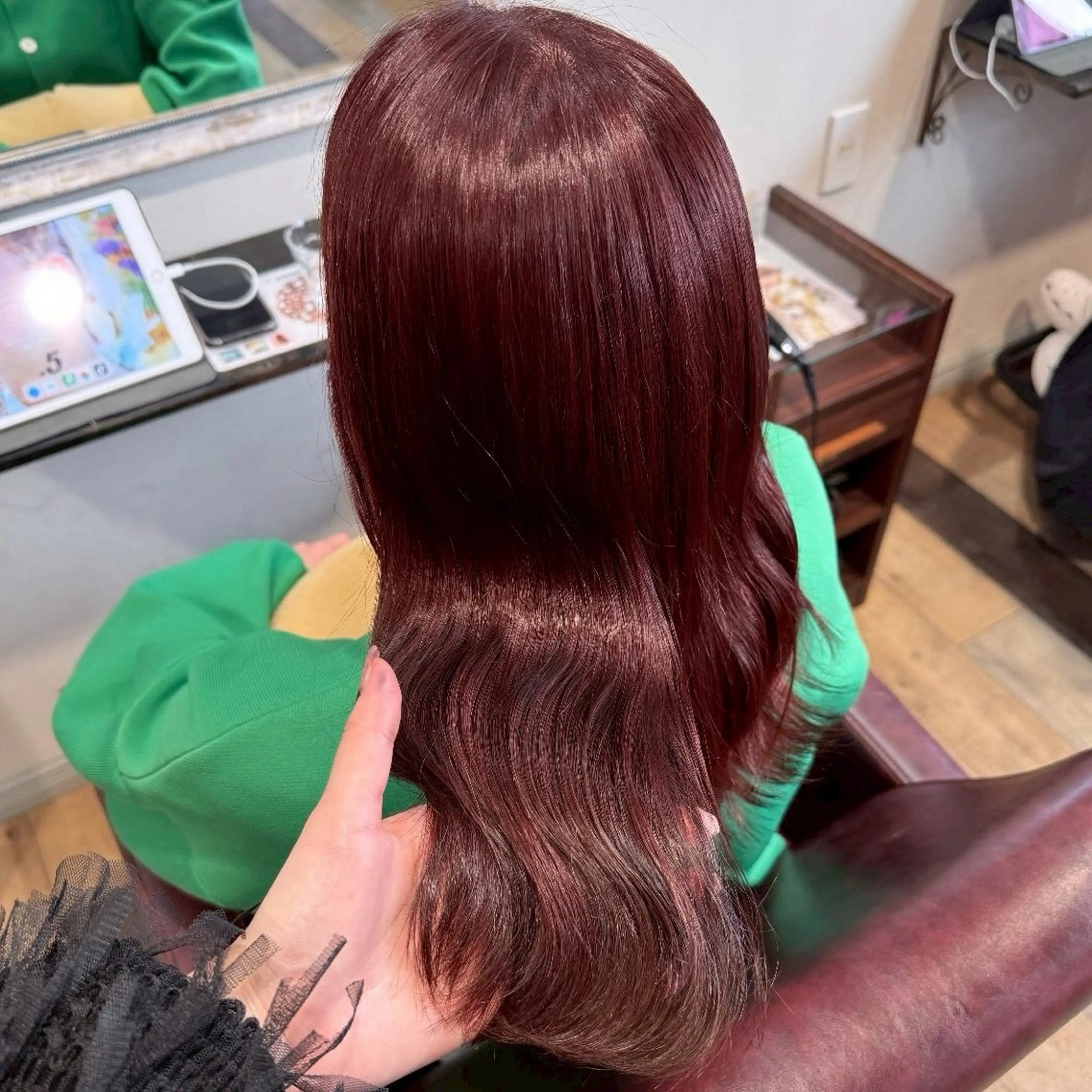 ロング カラー ヘアカラー トリートメント ブリーチなし艶カラー /いくののヘアスタイル