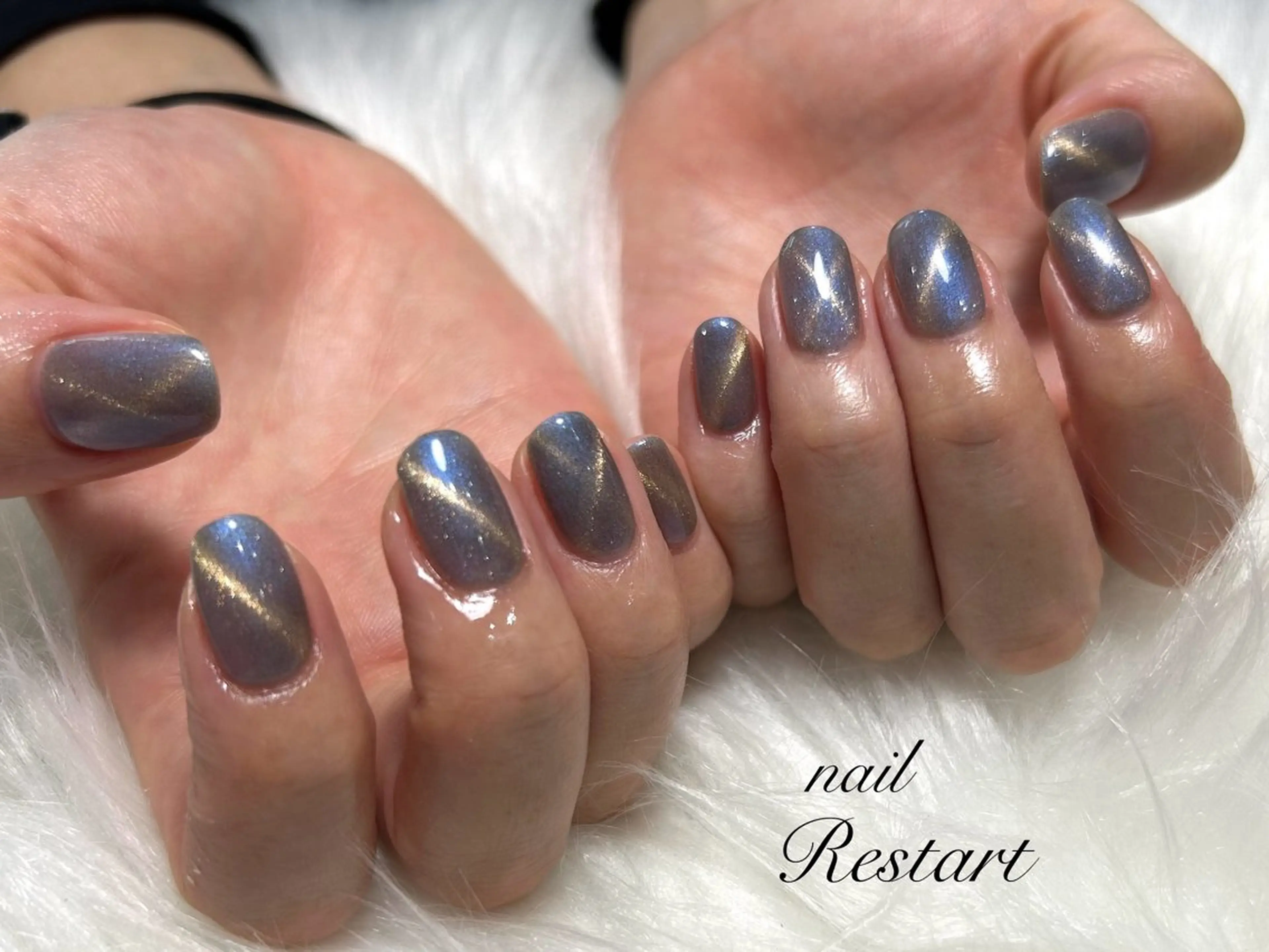 ミディアム ハンドネイル nail Restart所属・Restart YURIのネイルデザイン