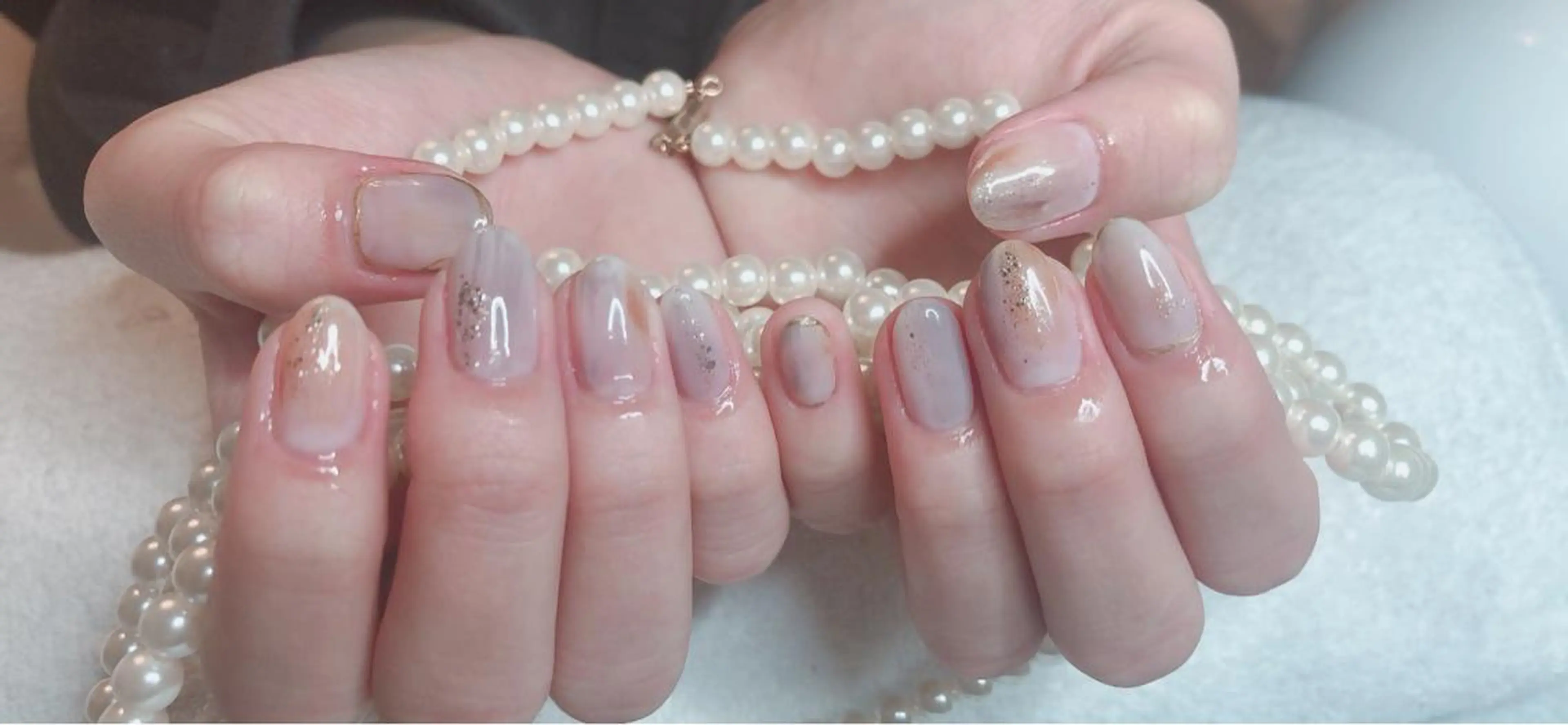 ミディアム ネイル 長さ出し専門 nynaのネイルデザイン