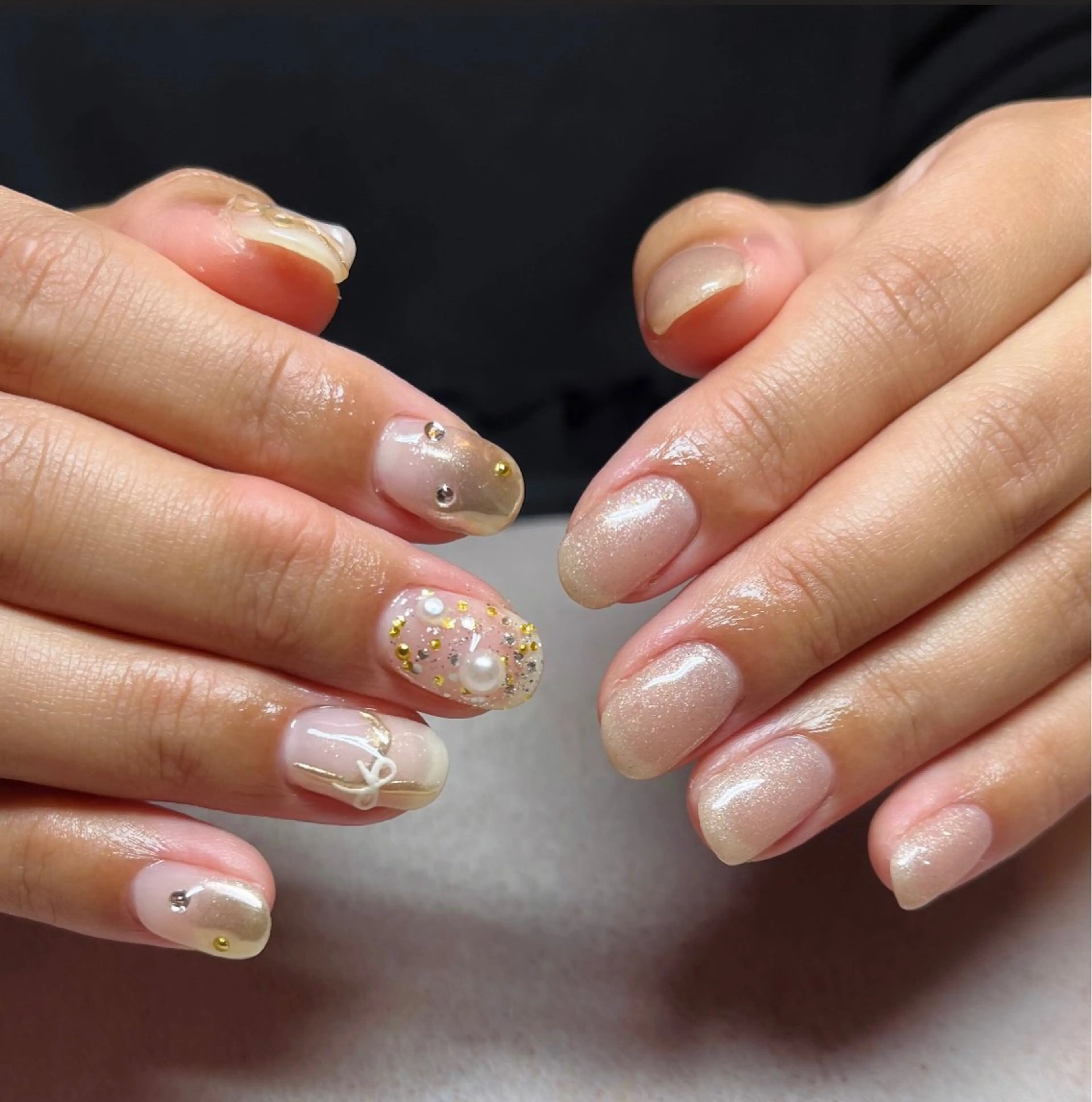 ネイル アートネイル 冬ネイル ハンドネイル HazeGrass NAILのネイルデザイン