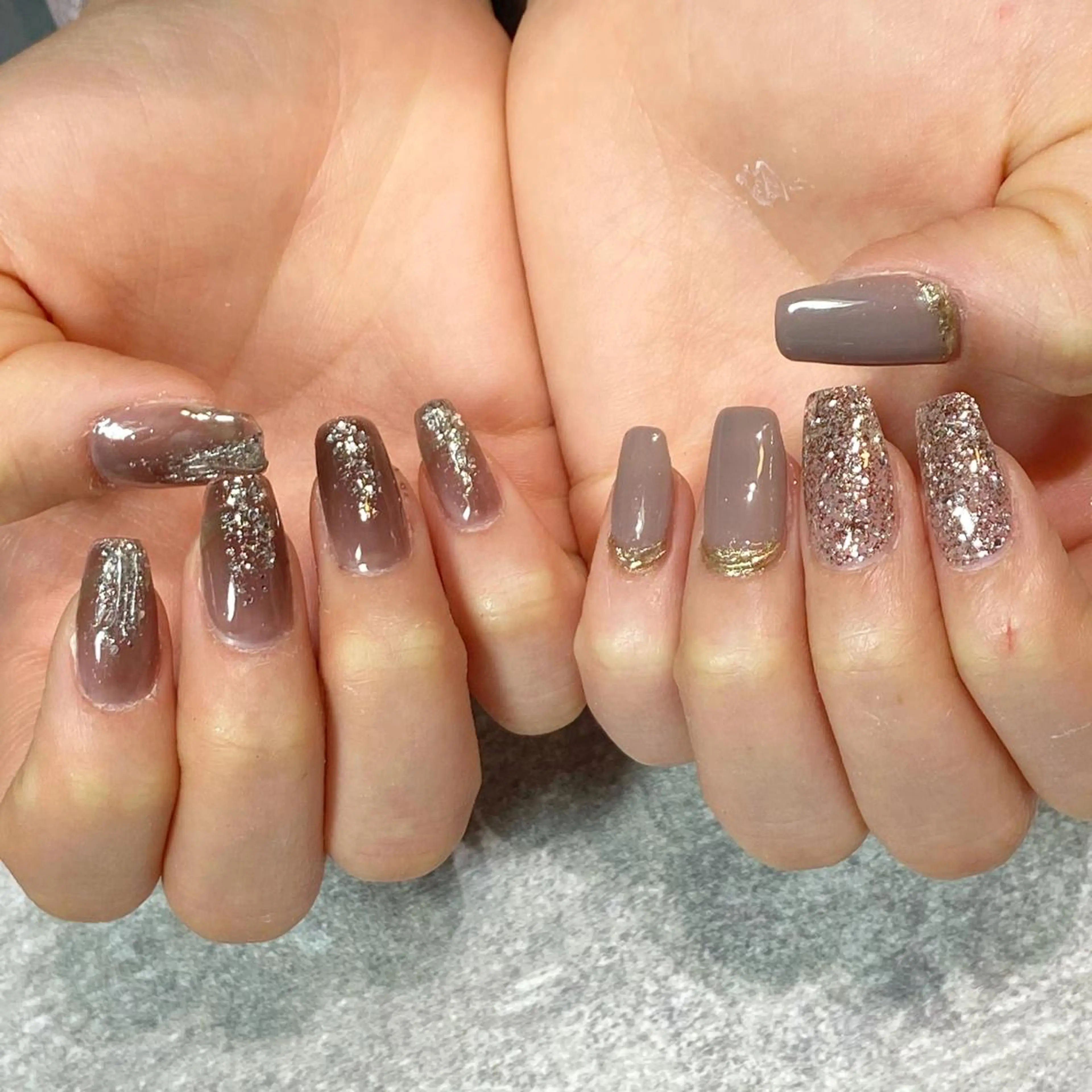 ネイル 長さ出し ハンドネイル YUN 💅のネイルデザイン