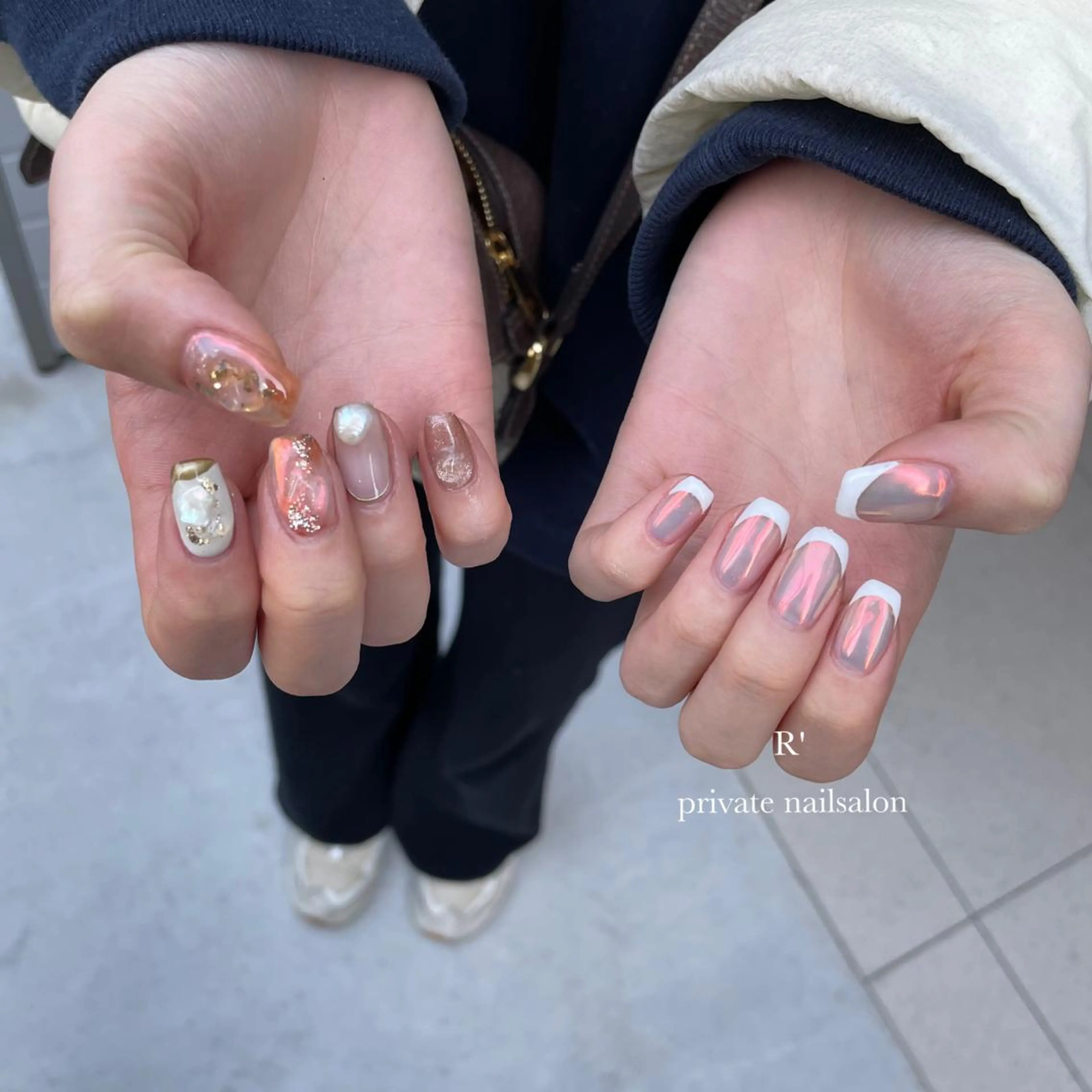 ネイル オーロラネイル Bersinar nail所属・Bersinar nail(rina)のネイルデザイン