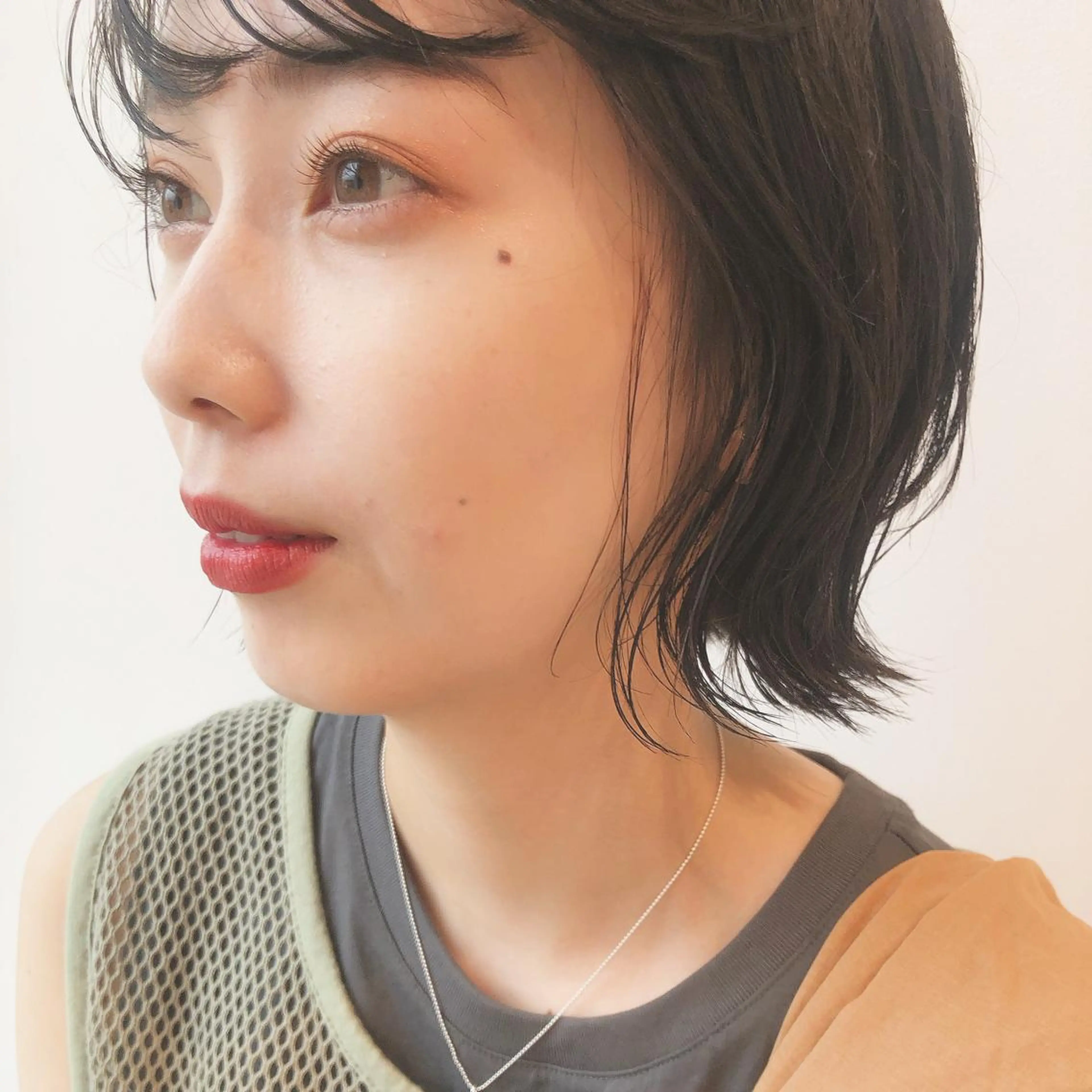 ショート ボブ 外ハネヘア カット ヘアカラー トリートメント ヘアセット ヤマモト マイのヘアスタイル