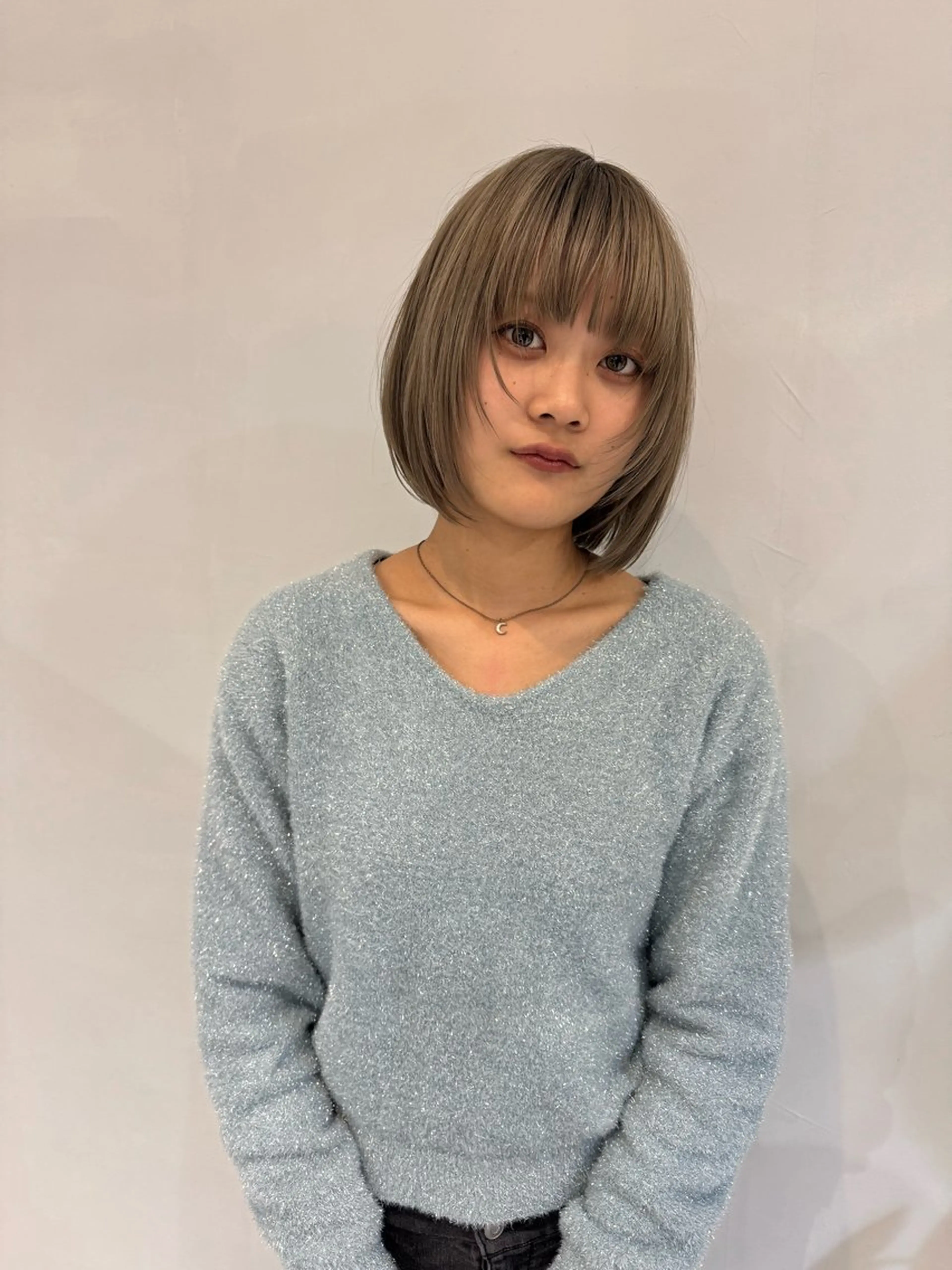 ミディアム カラー ブロンド ボブ ill.所属・ill［イル］大須 kojimaのヘアスタイル