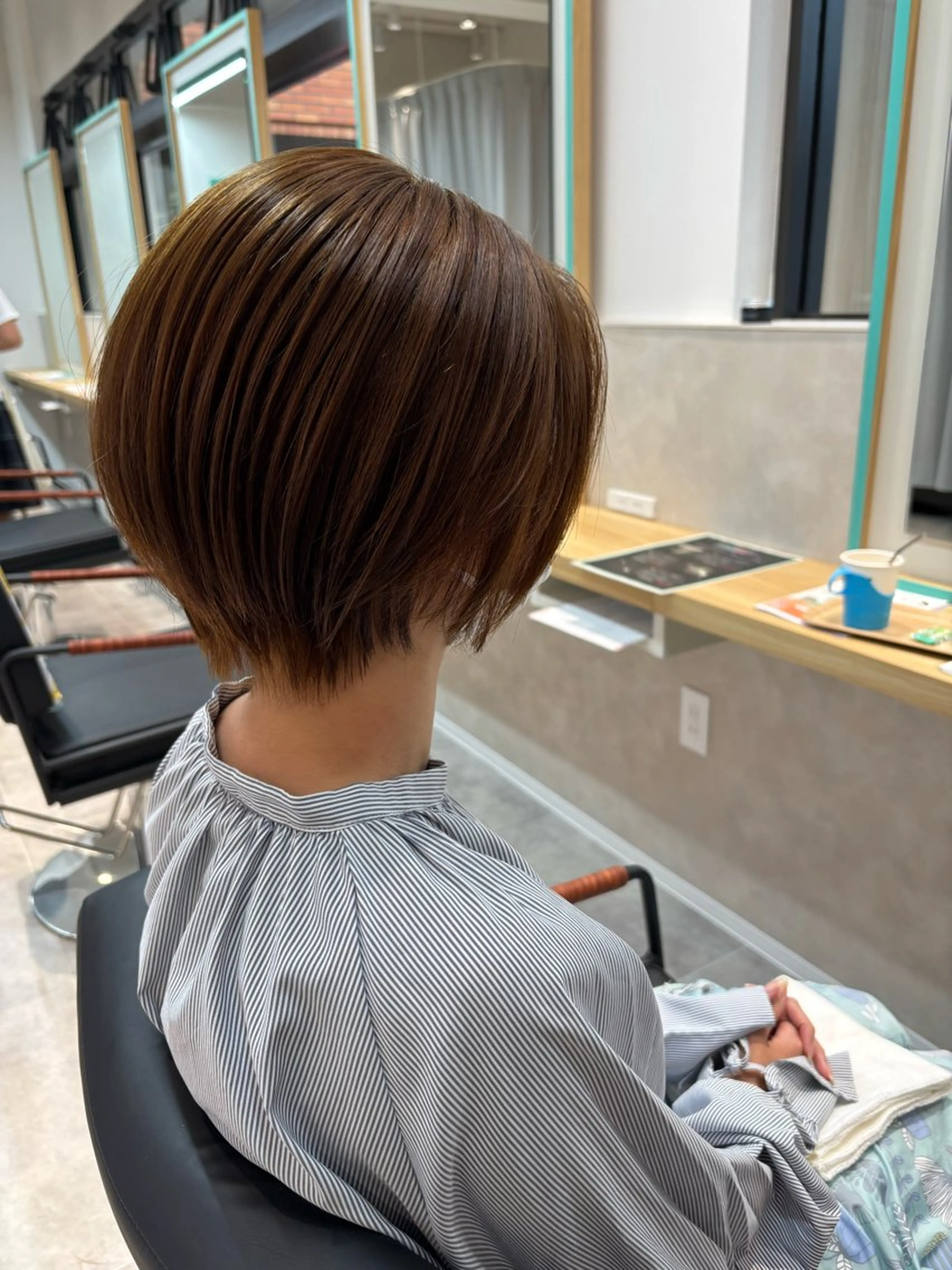 ショート ショートボブ ボブ ショートヘア 土橋 雅のヘアスタイル