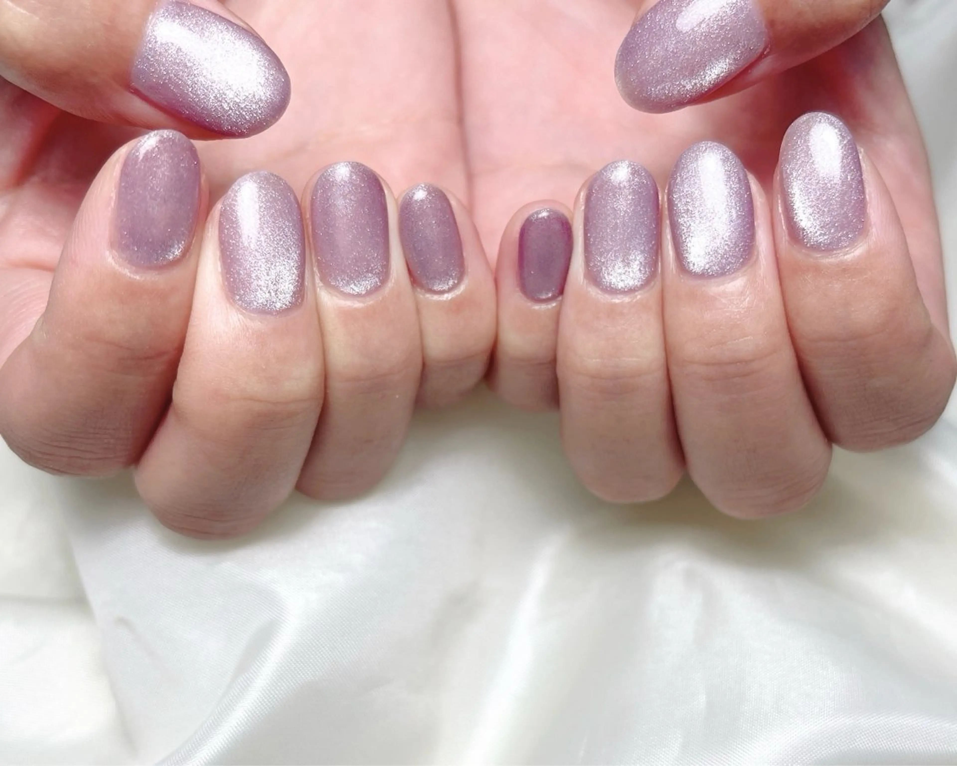 ネイル パープル ハンドネイル nail heron所属・saki_ nail heronのネイルデザイン